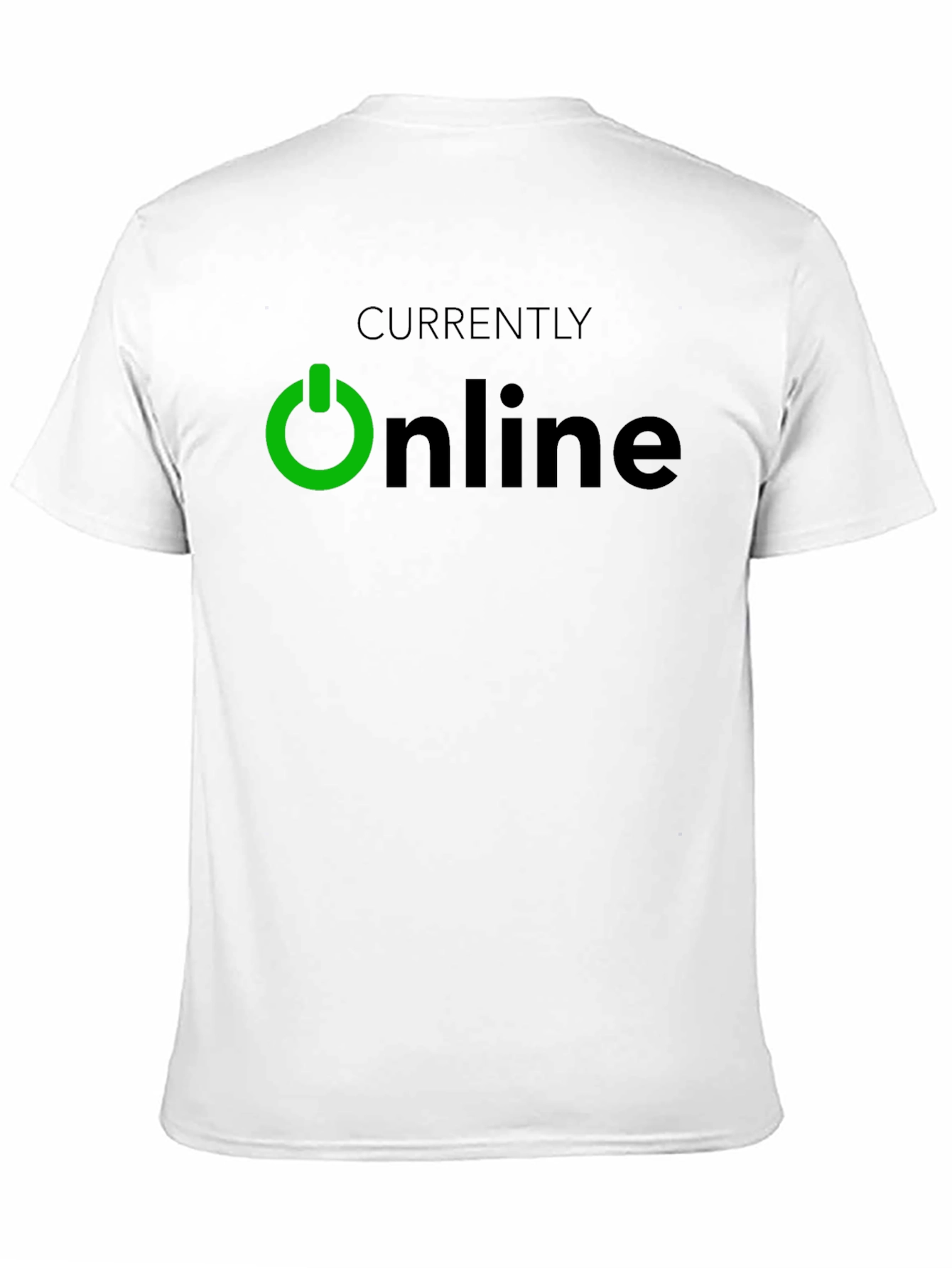 Currently Online Black T-Shirt