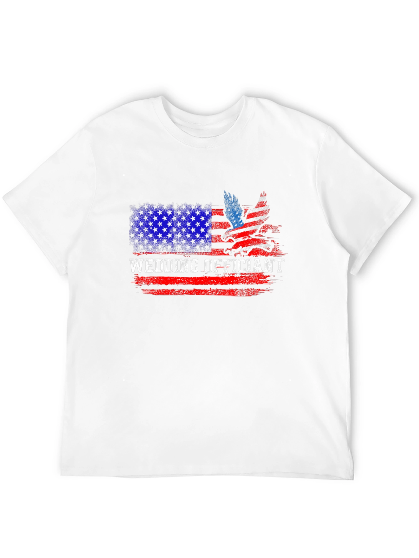 Wedding Officiant Patriotic American Flag T-Shirt