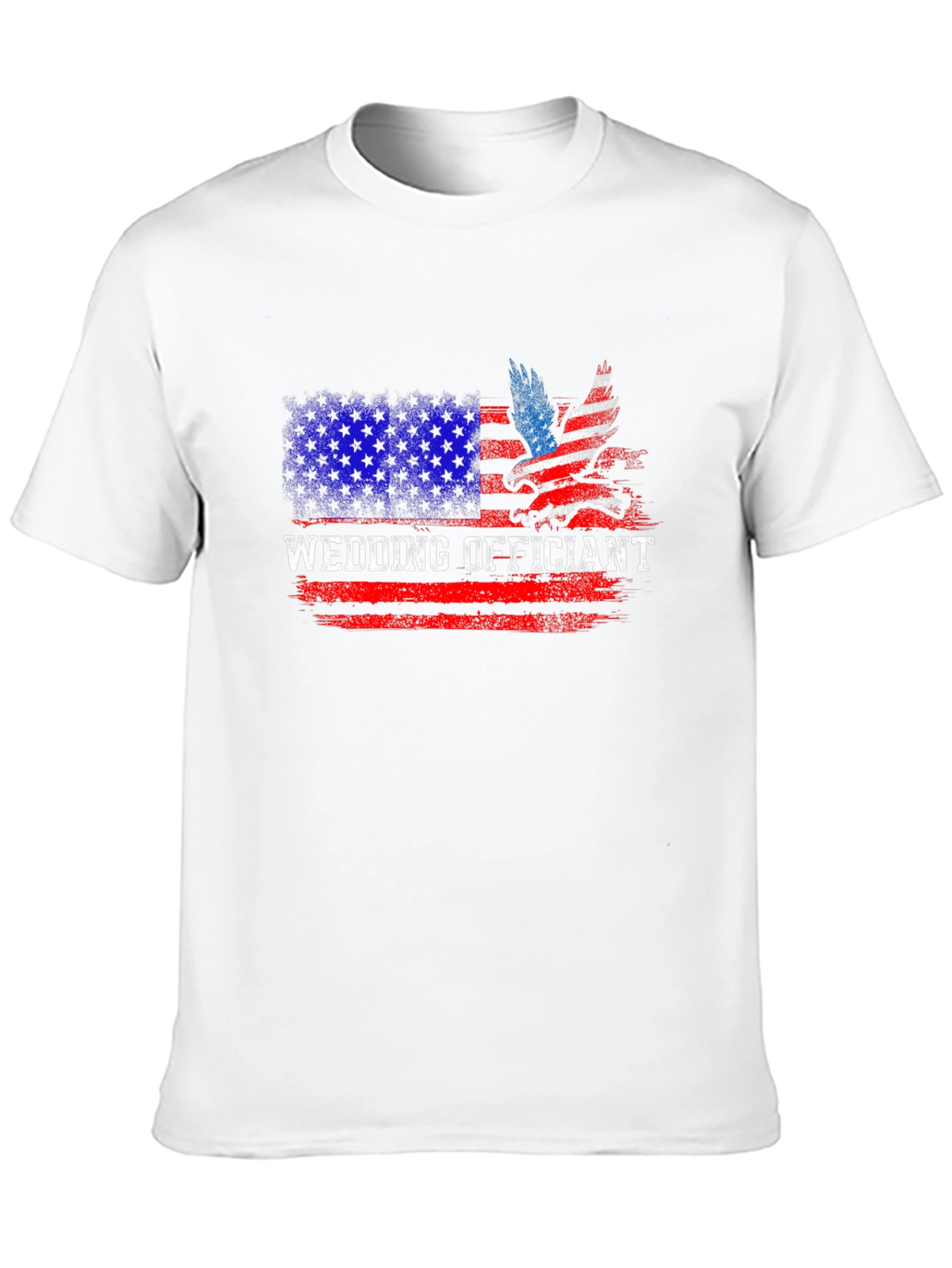Wedding Officiant Patriotic American Flag T-Shirt