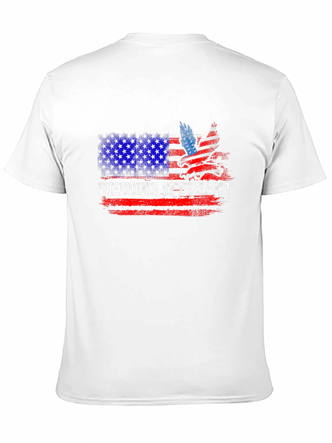 Wedding Officiant Patriotic American Flag T-Shirt