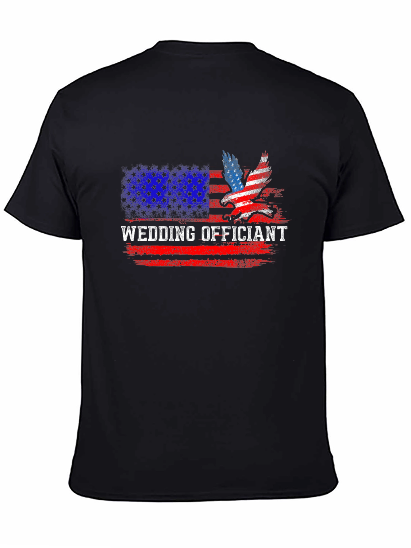 Wedding Officiant Patriotic American Flag T-Shirt