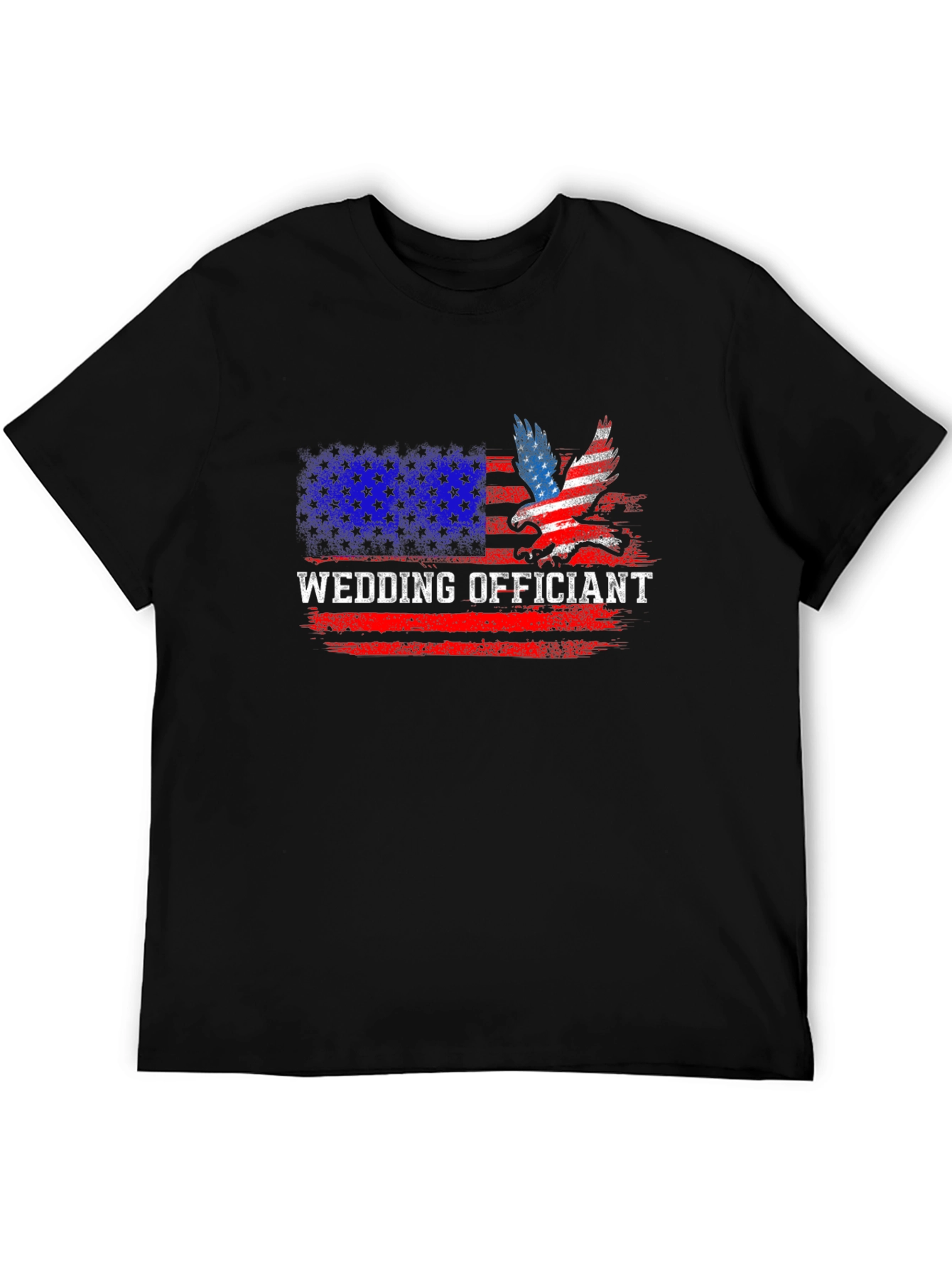 Wedding Officiant Patriotic American Flag T-Shirt