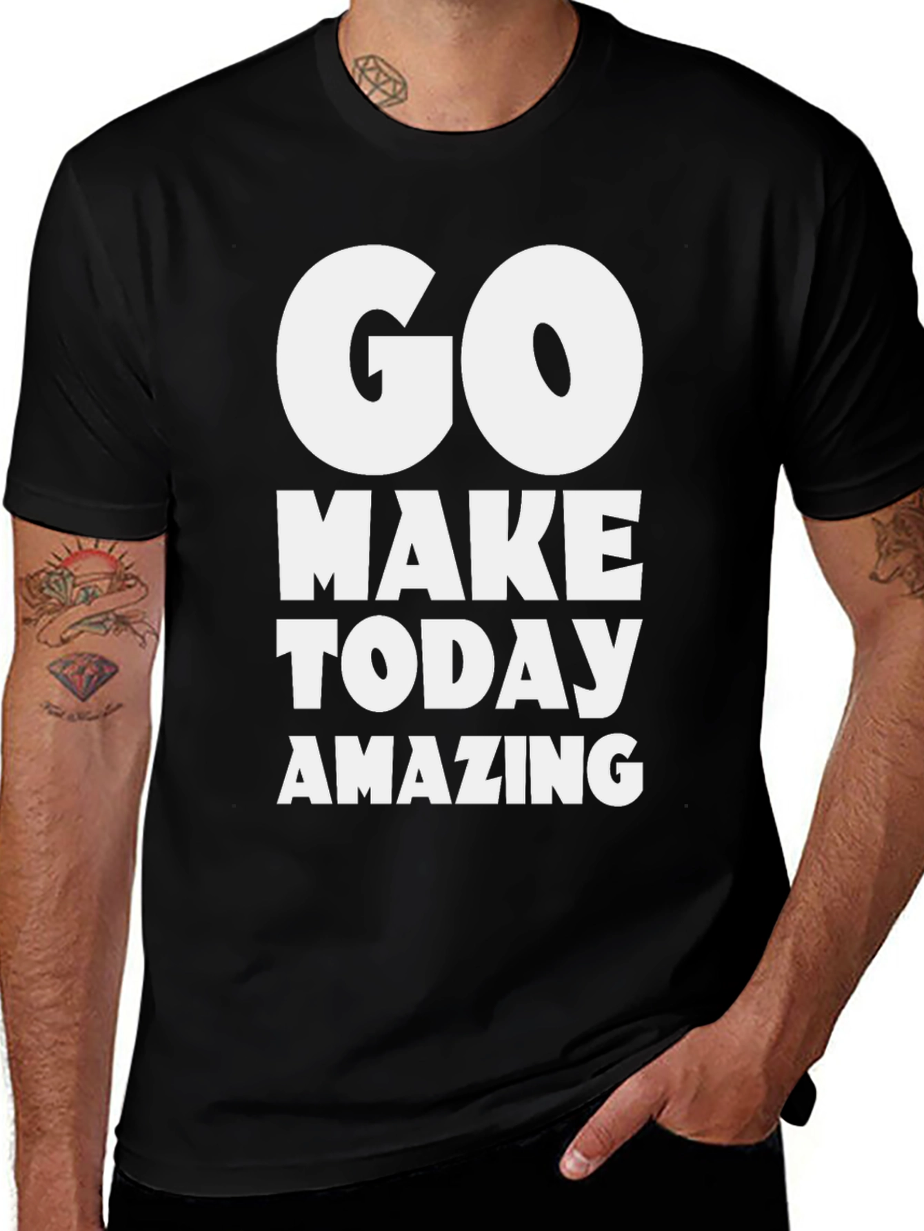 Go Make Today Amazing Black T-Shirt