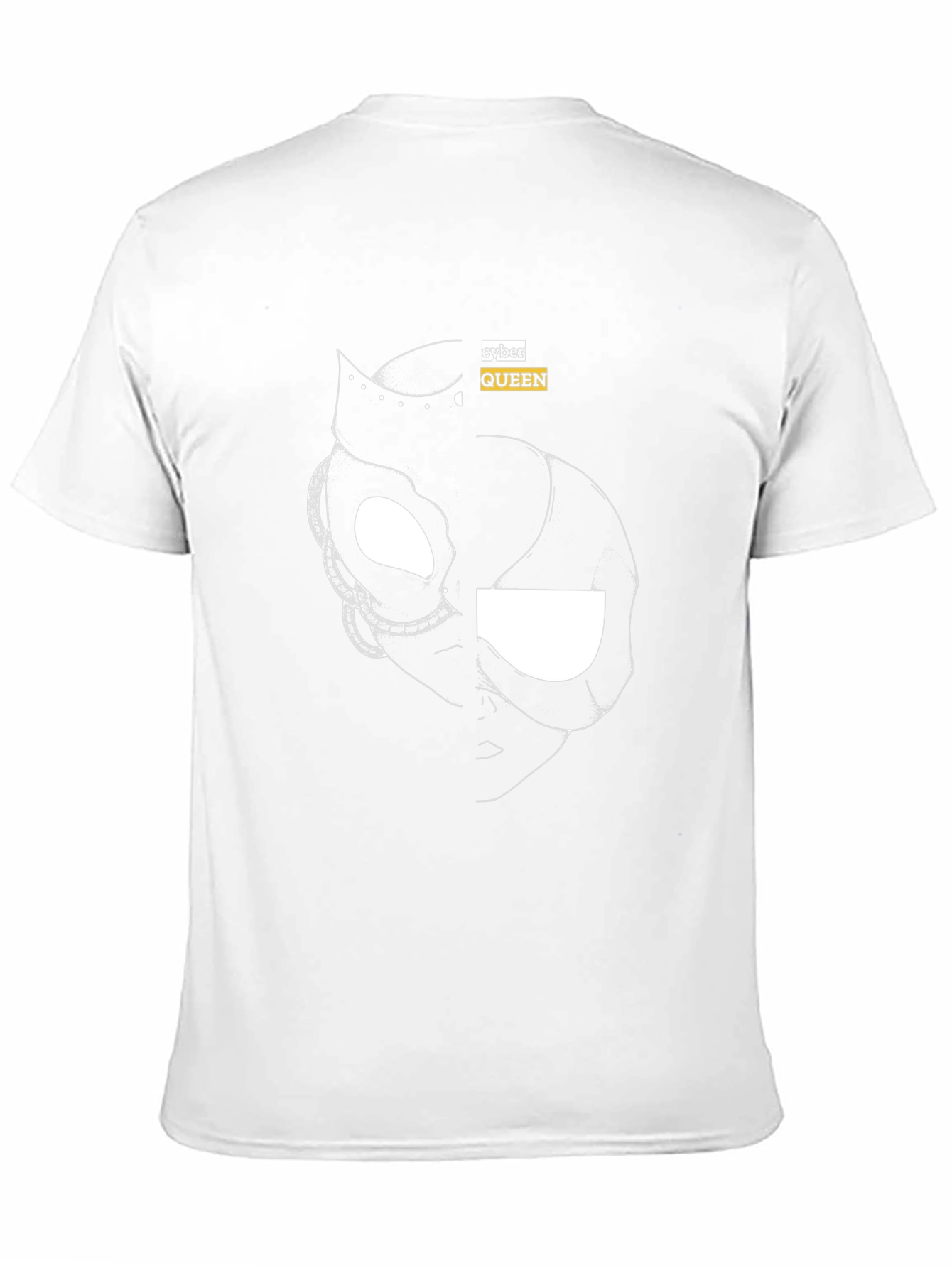 Cyber Queen Black Graphic Tee - Modern Streetwear
