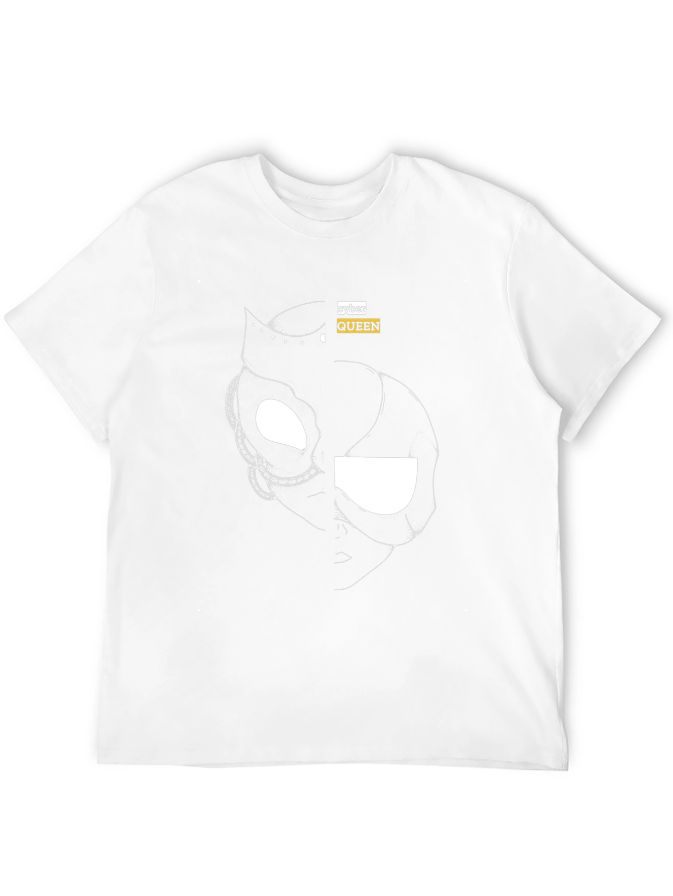 Cyber Queen Black Graphic Tee - Modern Streetwear