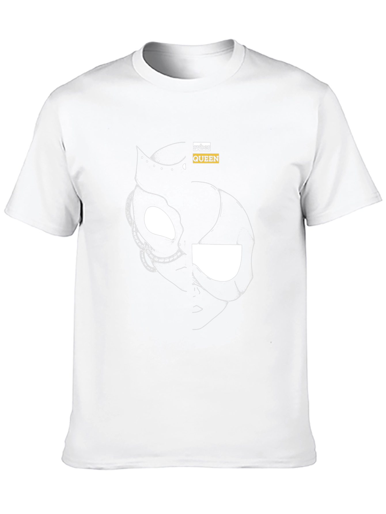 Cyber Queen Black Graphic Tee - Modern Streetwear
