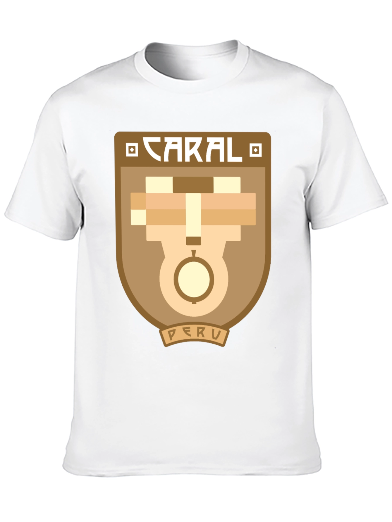 Caral Peru Graphic Tee - Black Cotton T-Shirt