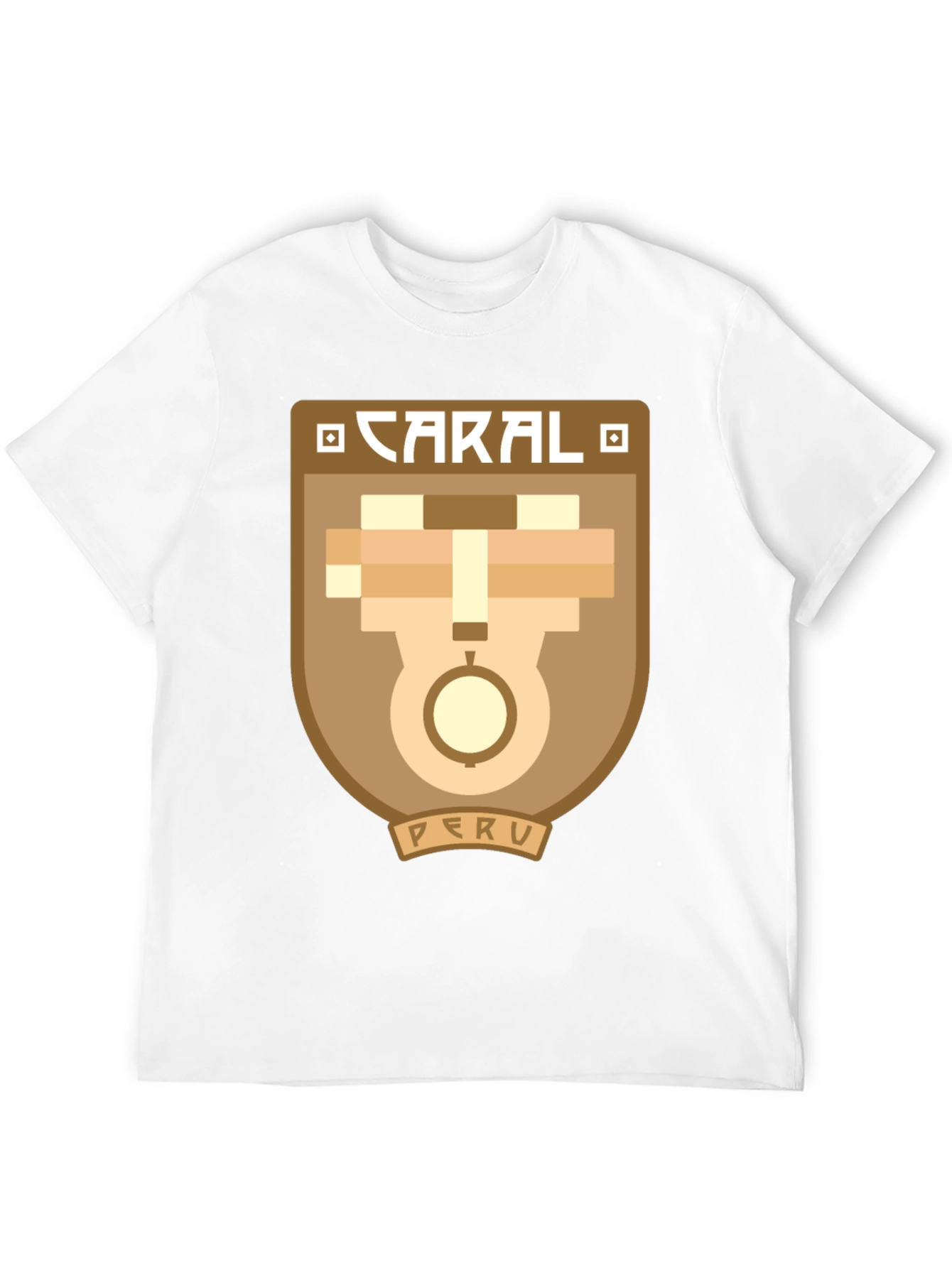 Caral Peru Graphic Tee - Black Cotton T-Shirt