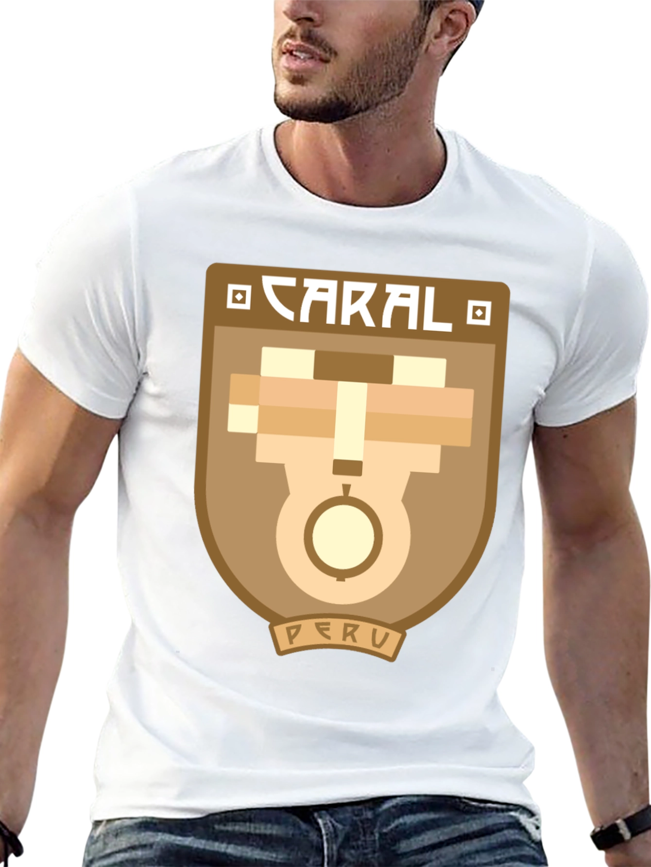 Caral Peru Graphic Tee - Black Cotton T-Shirt