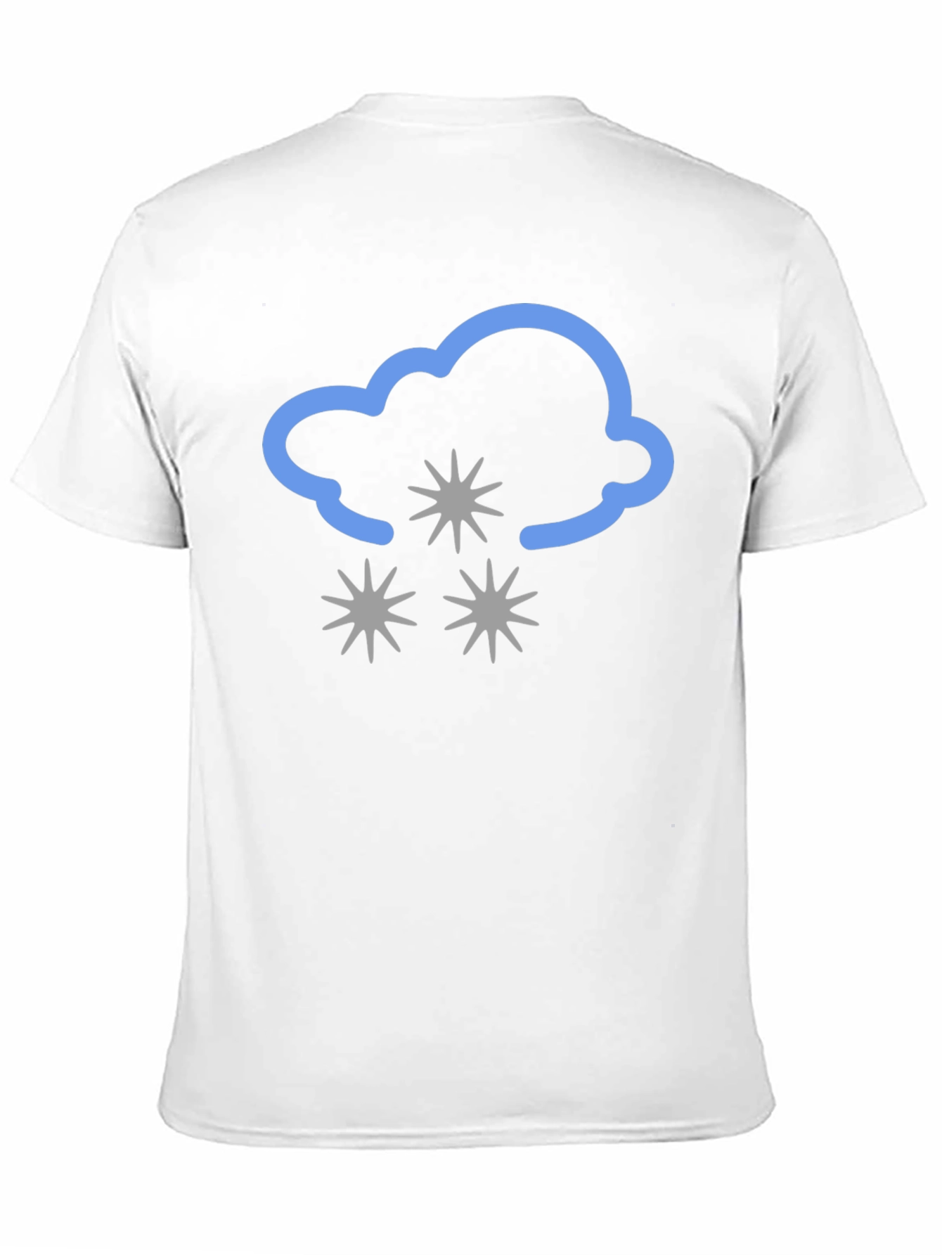 Snowy Cloud Graphic Tee - Black