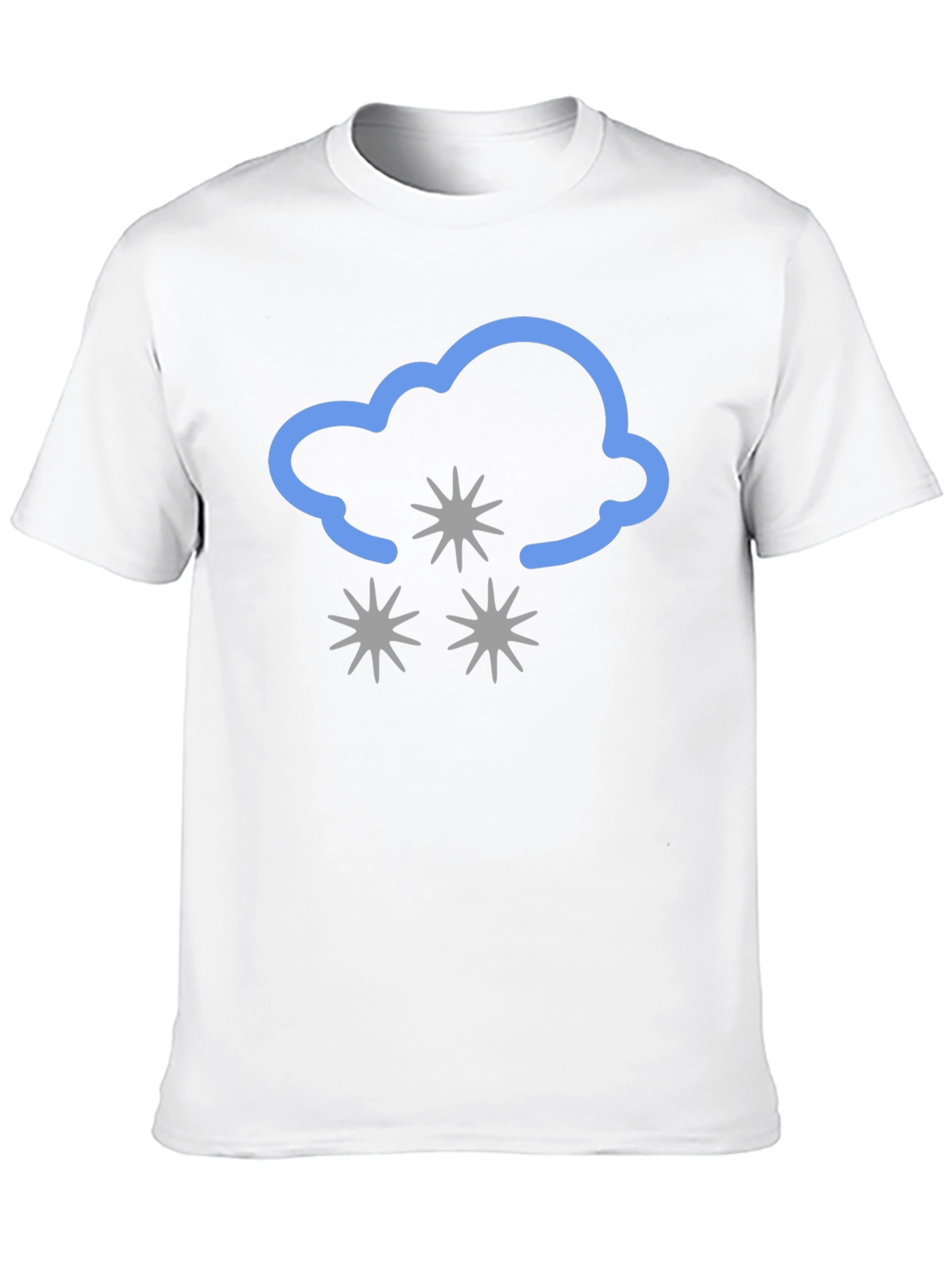 Snowy Cloud Graphic Tee - Black