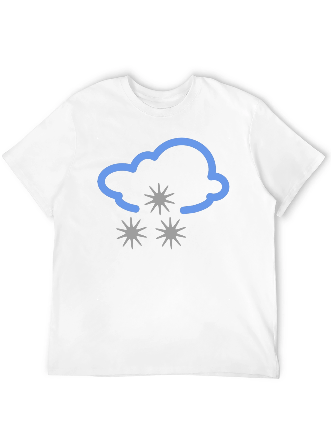 Snowy Cloud Graphic Tee - Black
