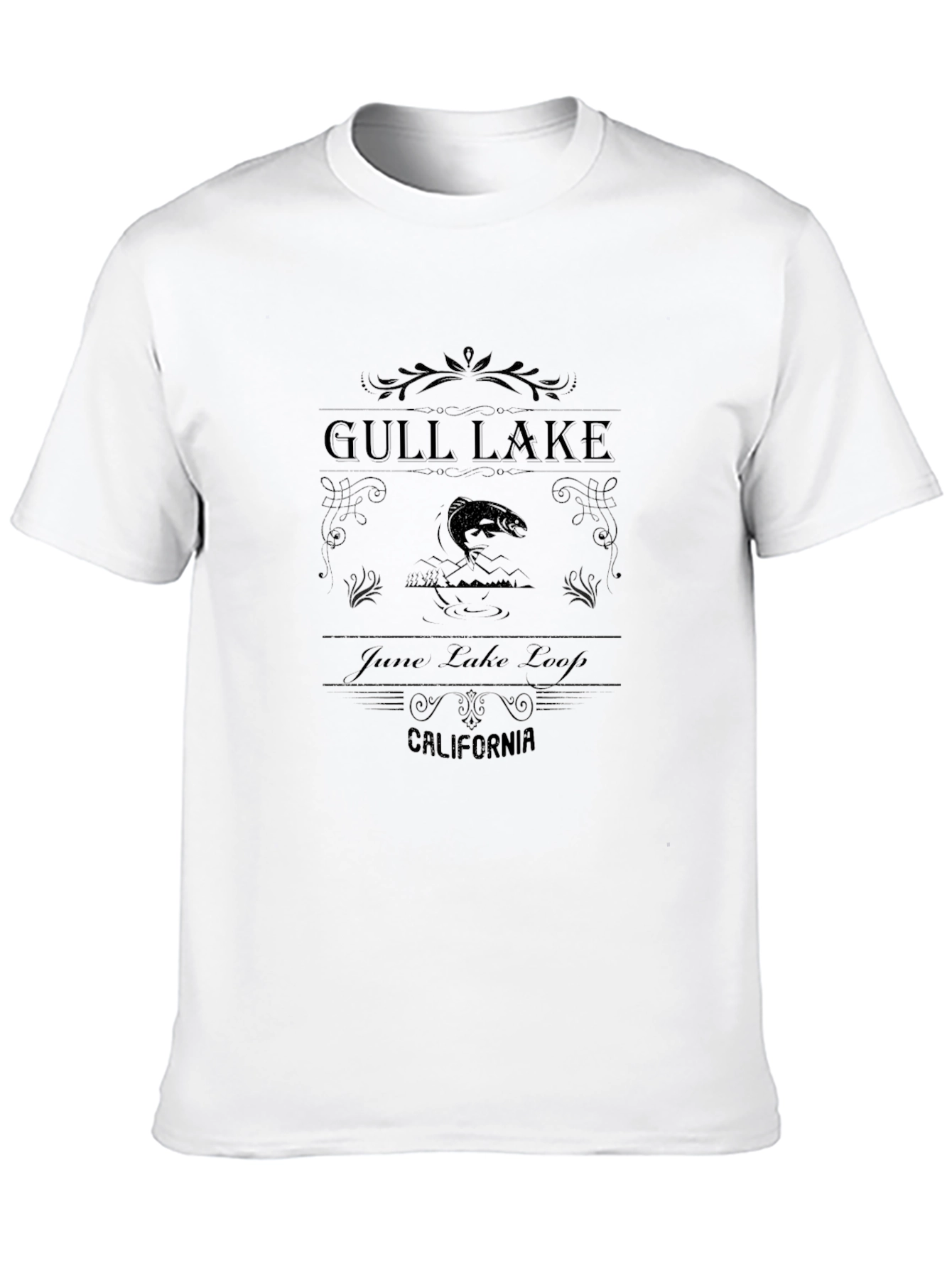 Gull Lake June Lake Loop California Black T-Shirt