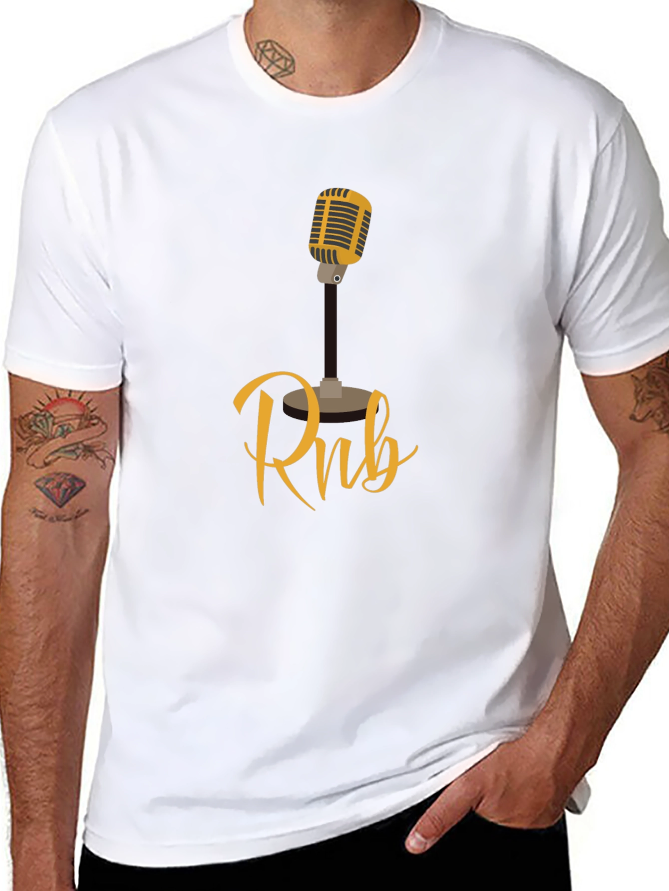 Rnb Microphone Graphic T-Shirt