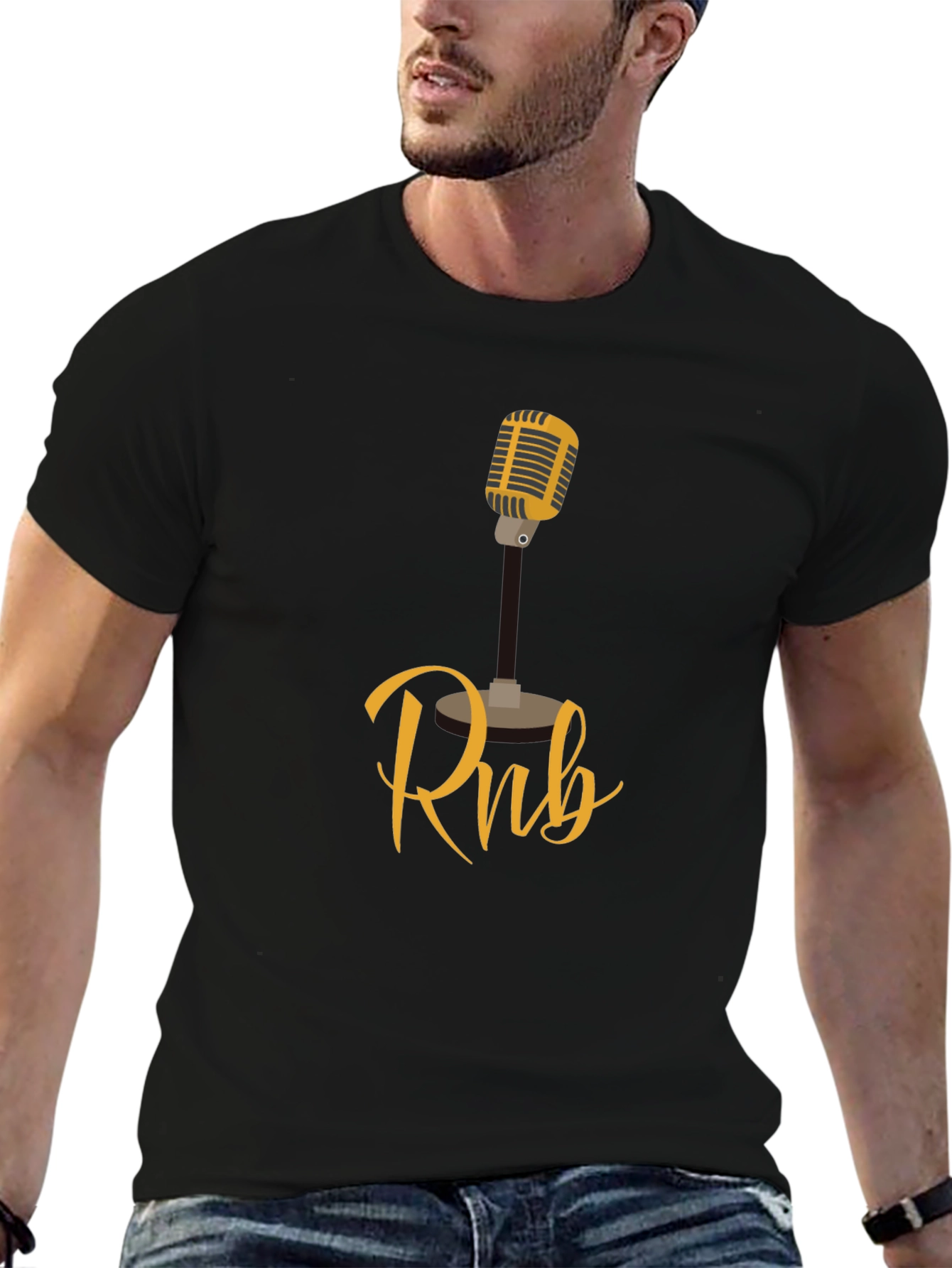 Rnb Microphone Graphic T-Shirt