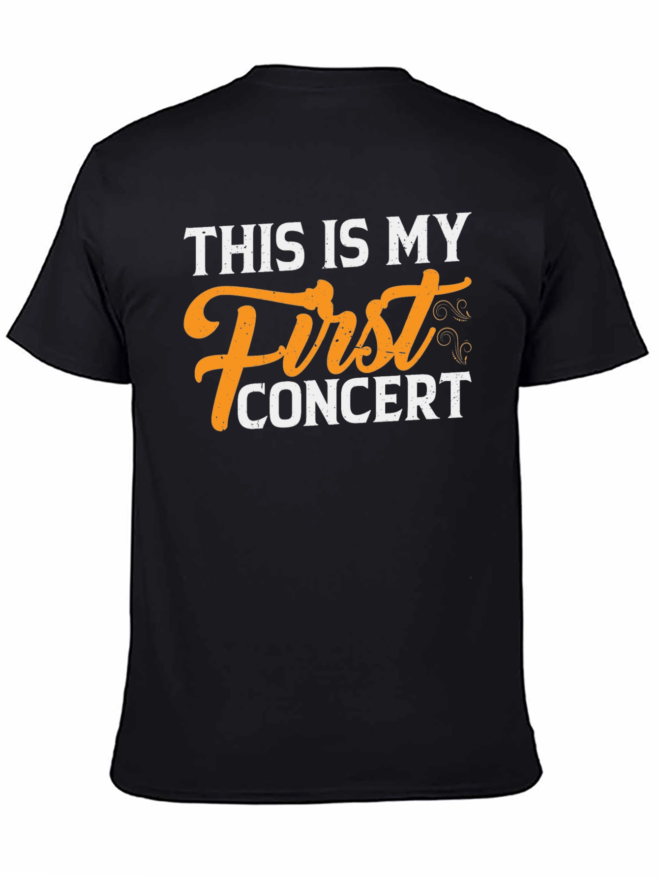 First Concert T-Shirt - Black Cotton Tee