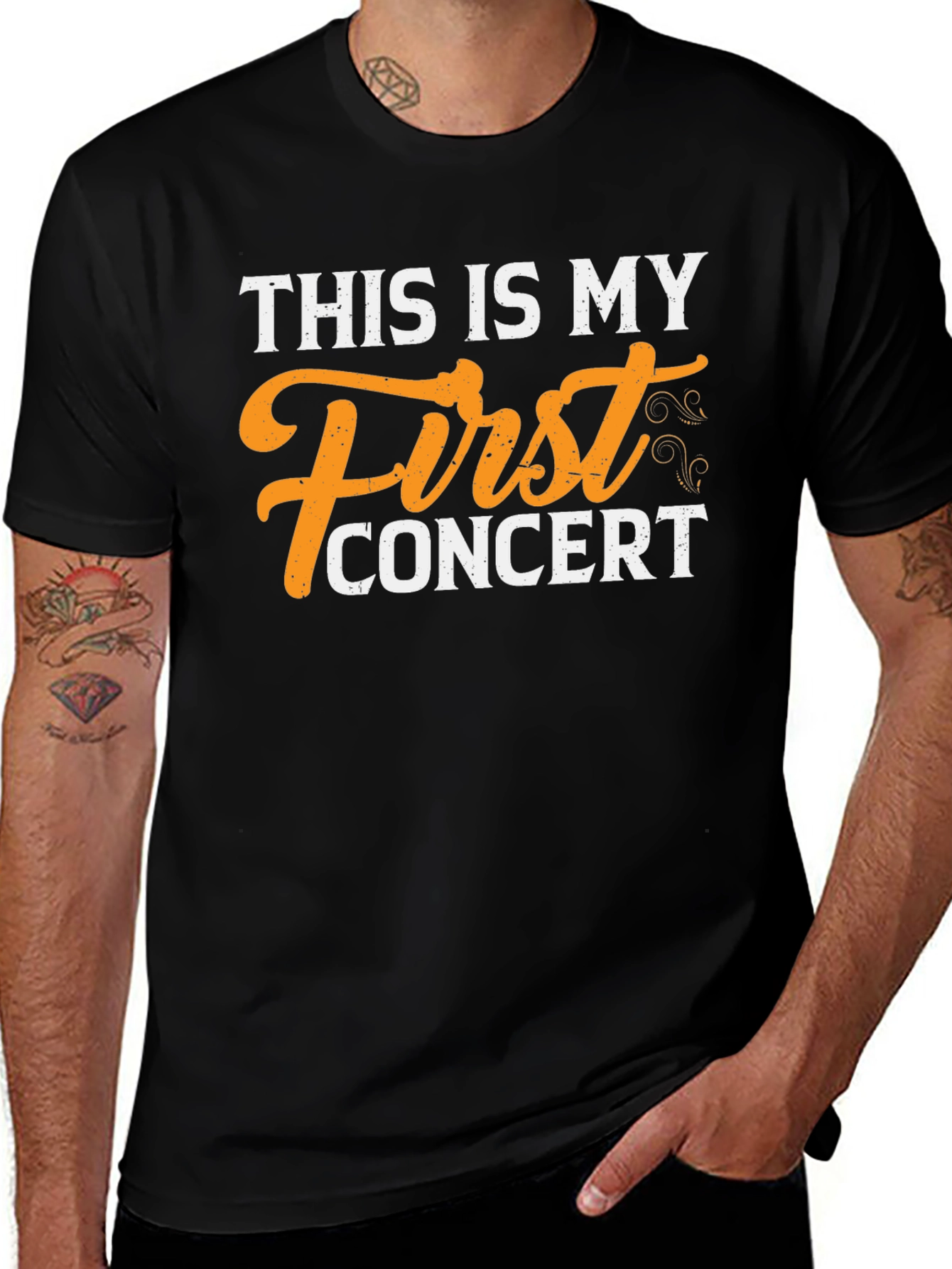 First Concert T-Shirt - Black Cotton Tee
