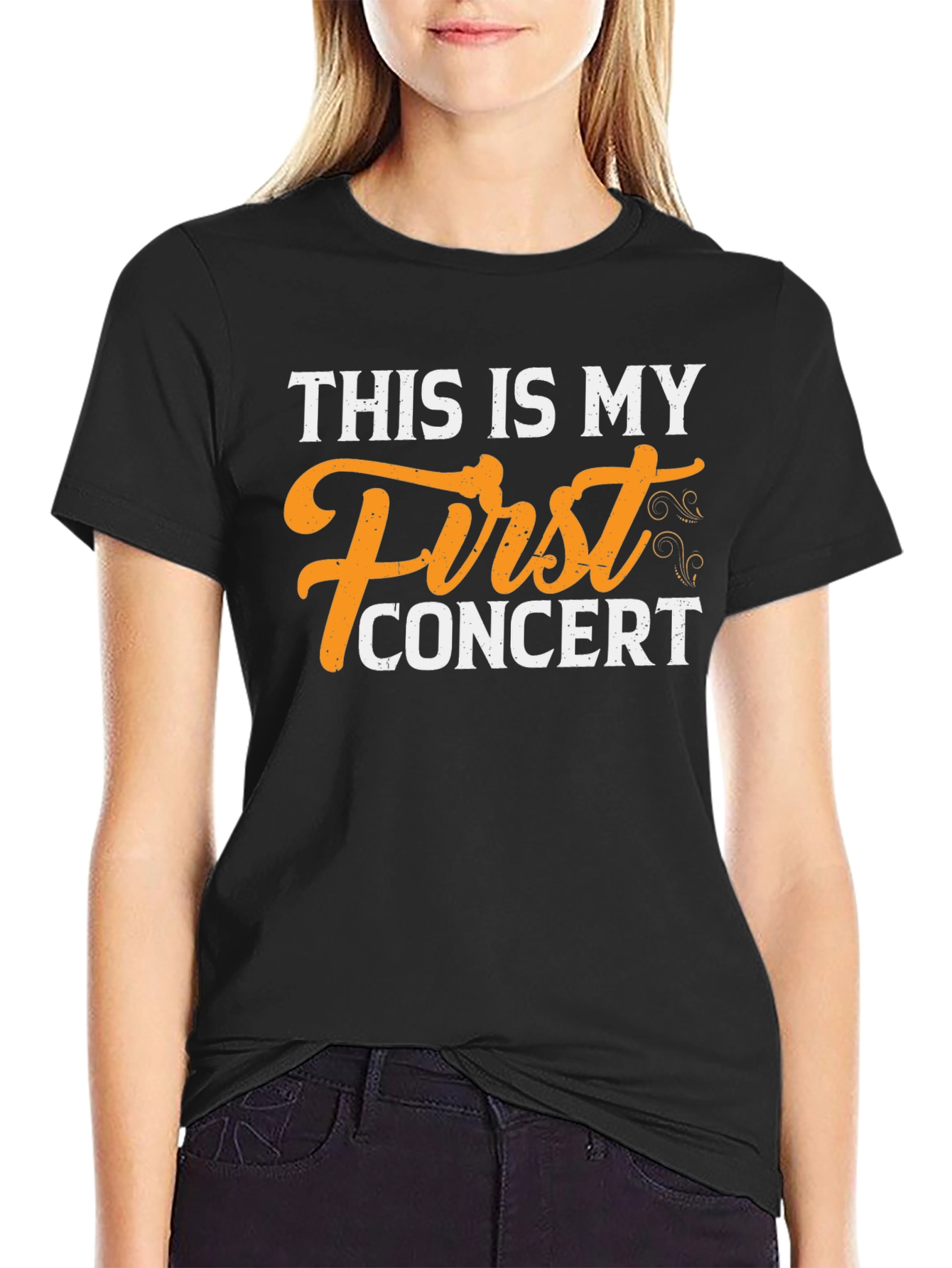 First Concert T-Shirt - Black Cotton Tee