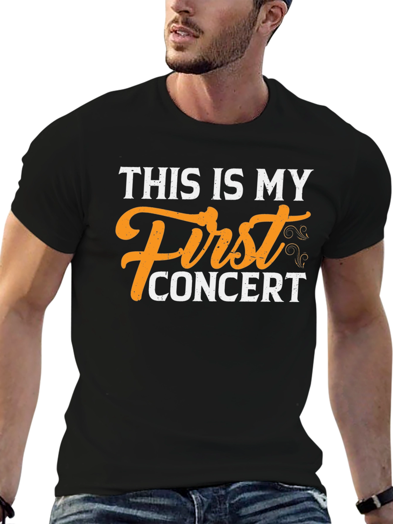 First Concert T-Shirt - Black Cotton Tee
