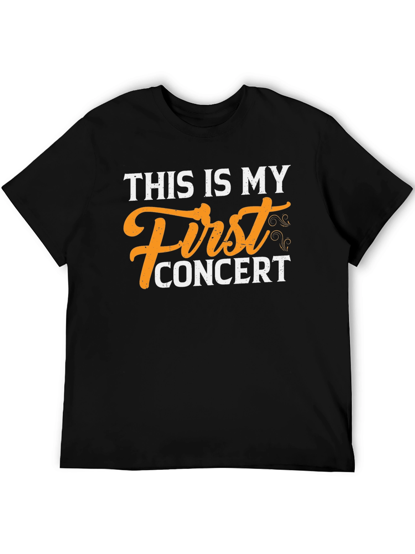 First Concert T-Shirt - Black Cotton Tee
