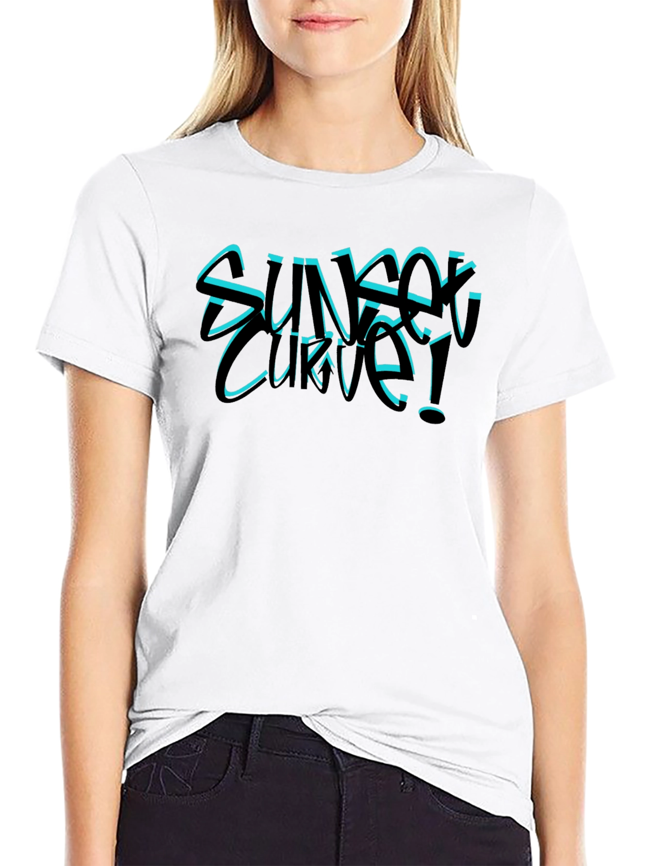 Sunset Curve Graphic T-Shirt - Band Tee