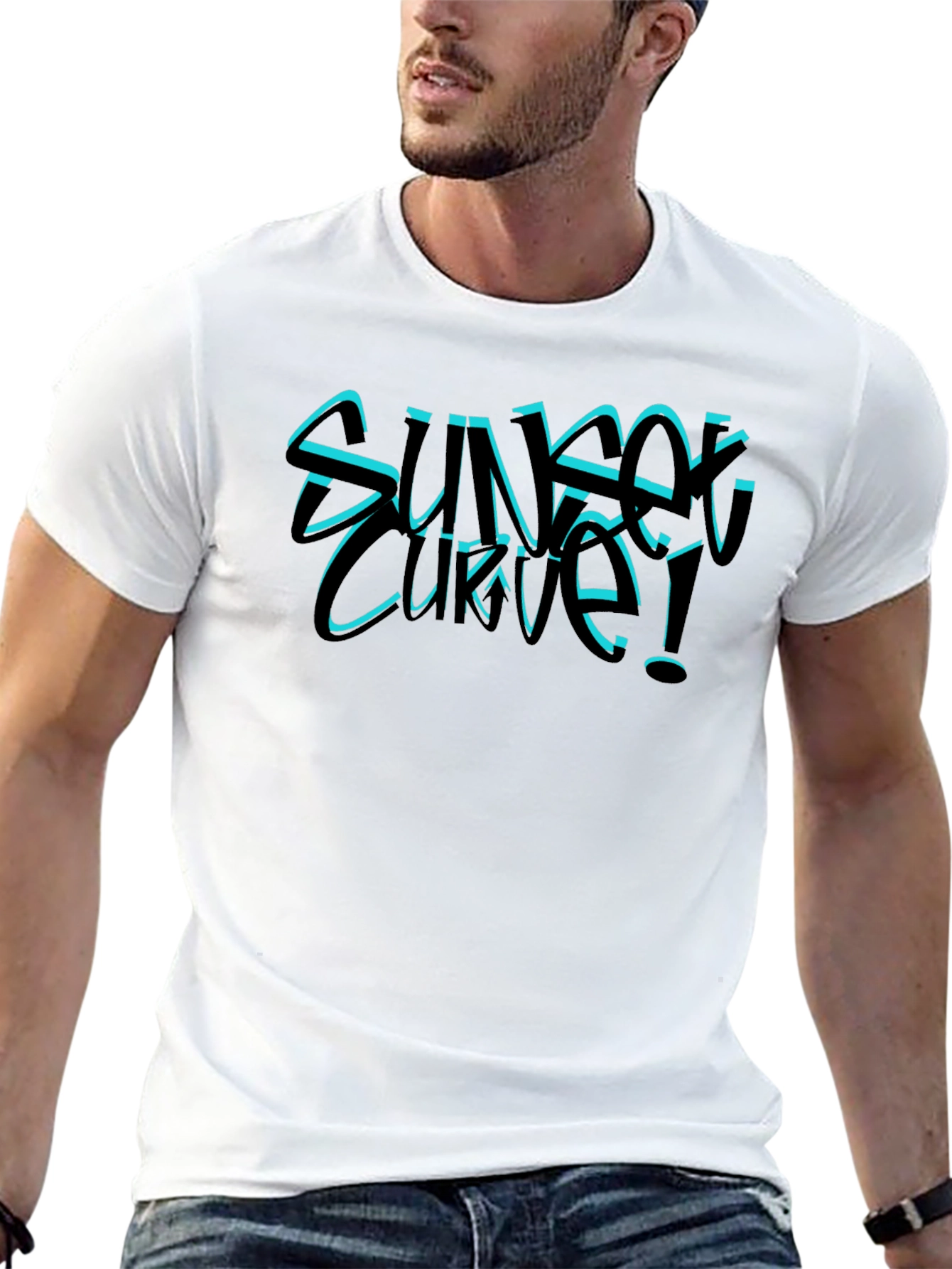 Sunset Curve Graphic T-Shirt - Band Tee