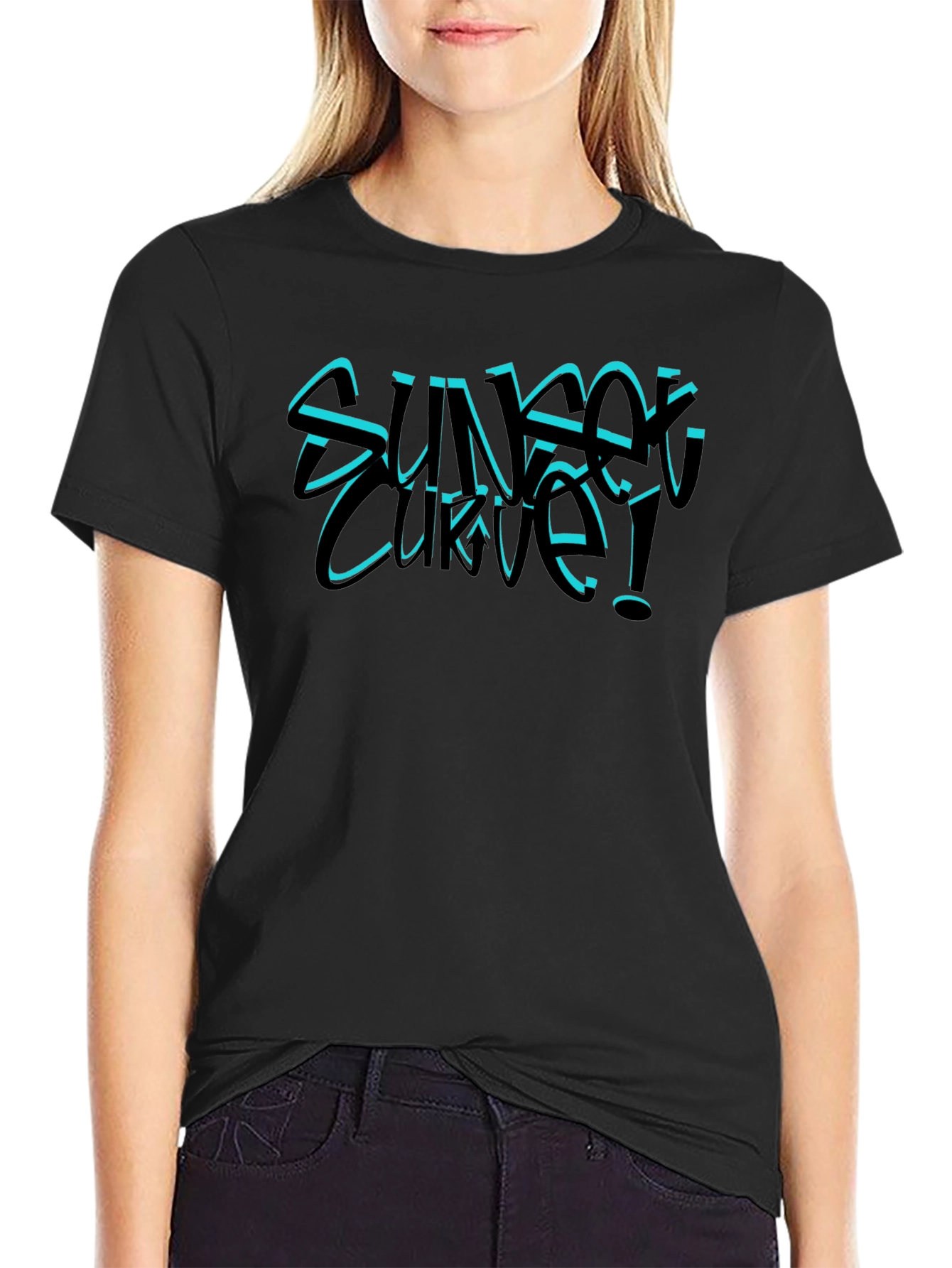 Sunset Curve Graphic T-Shirt - Band Tee