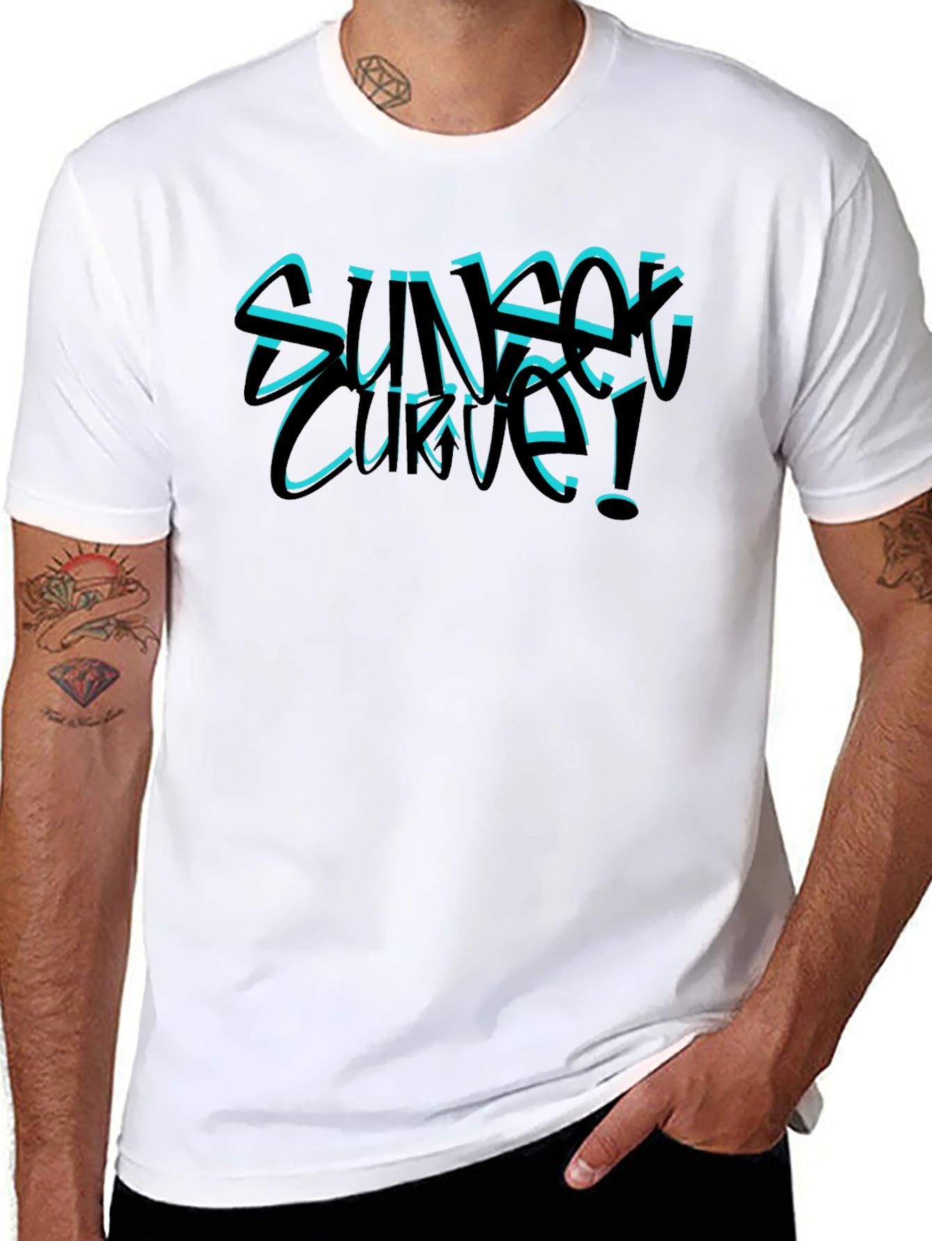 Sunset Curve Graphic T-Shirt - Band Tee
