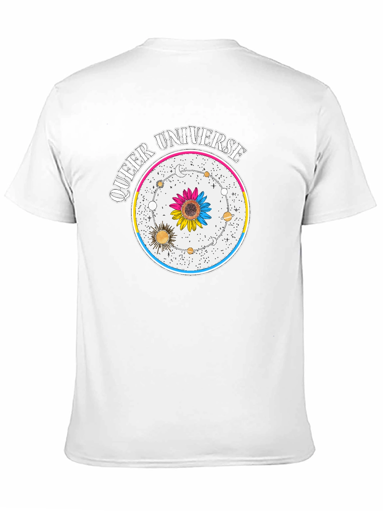 Queer Universe Black T-Shirt Pansexual Pride