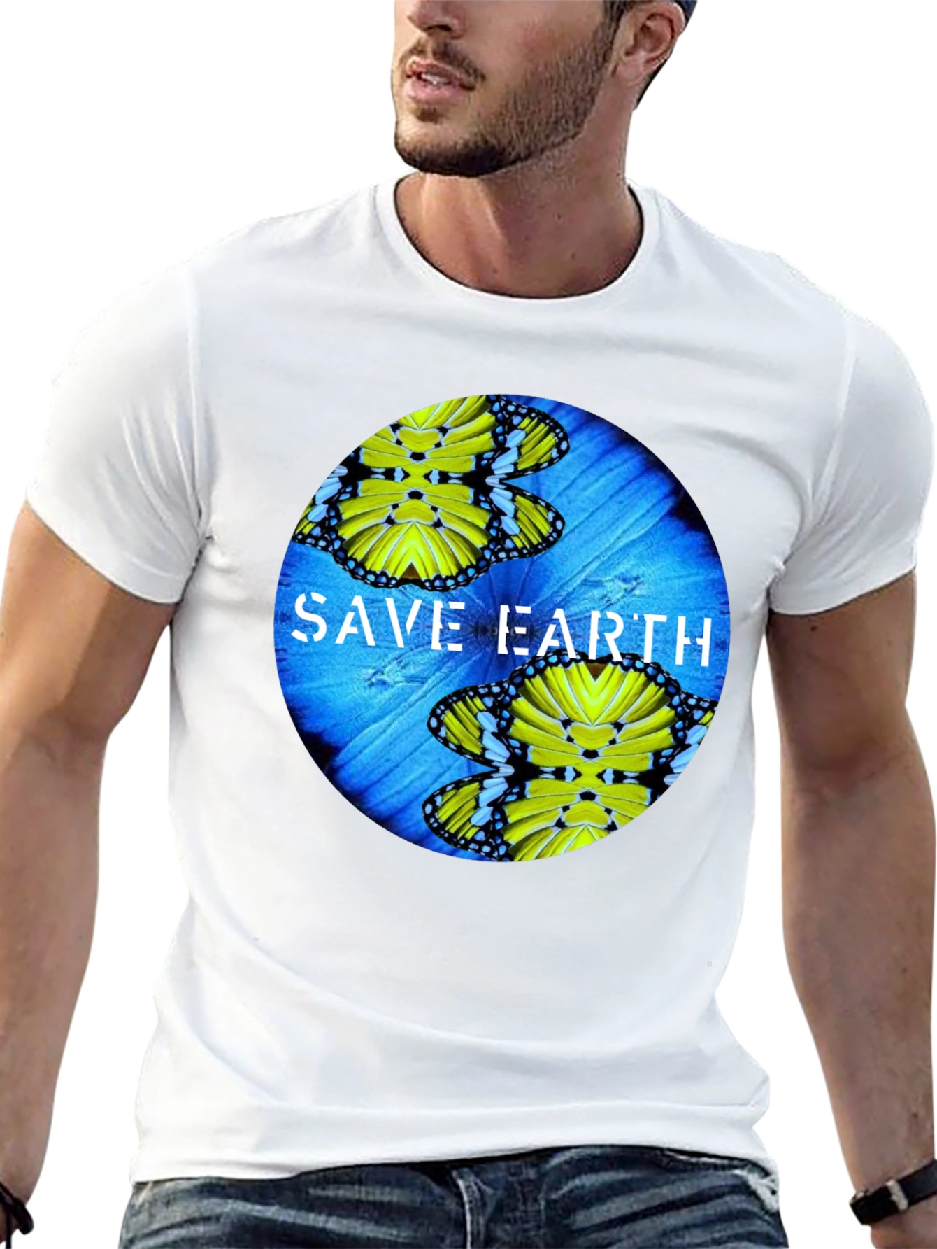 Save Earth Butterfly Graphic Tee