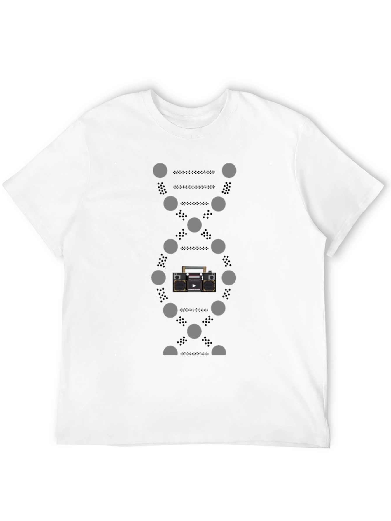 Boombox DNA Graphic Tee - Music Lover Style