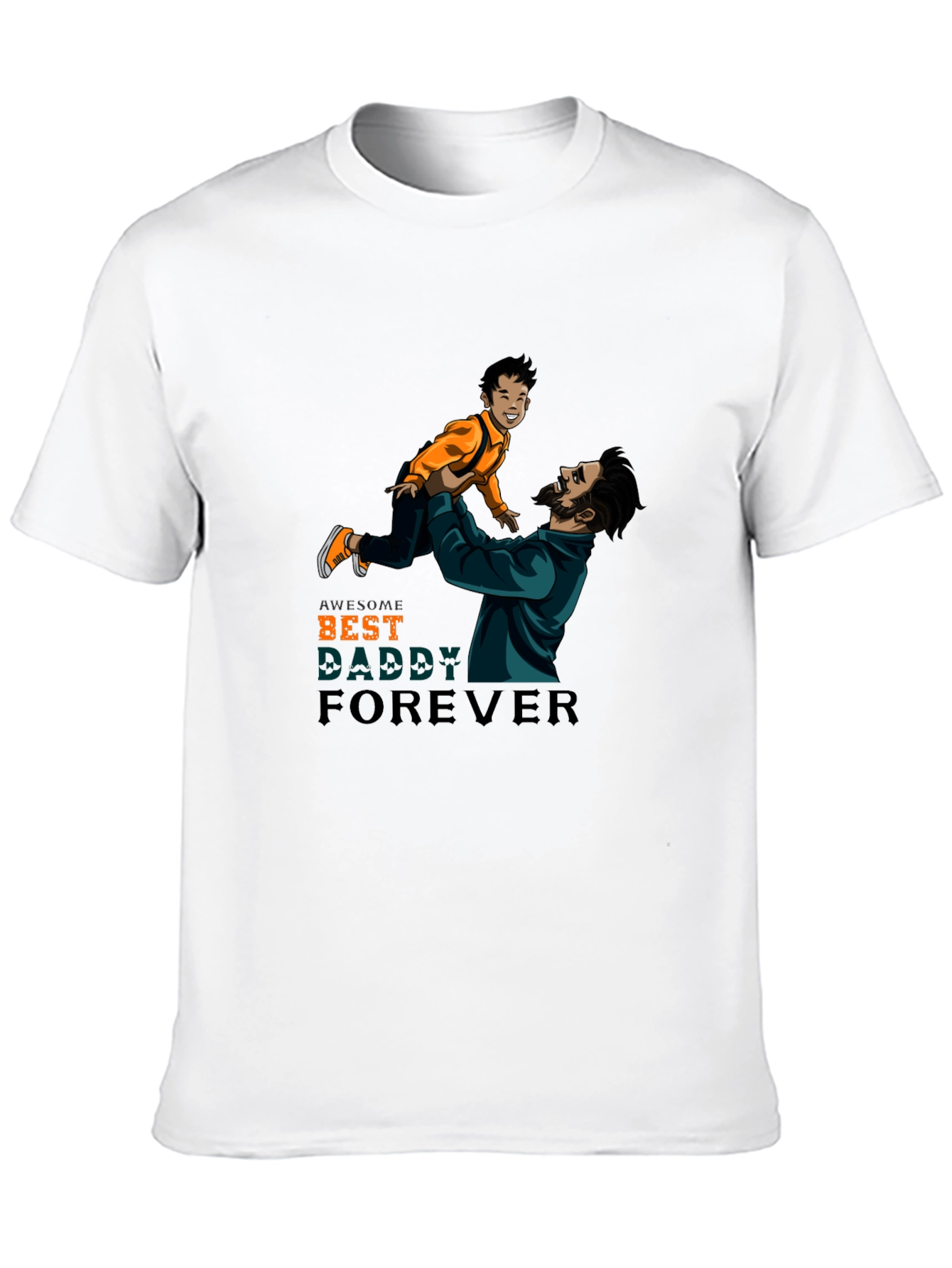 Awesome Best Daddy Forever Graphic T-Shirt