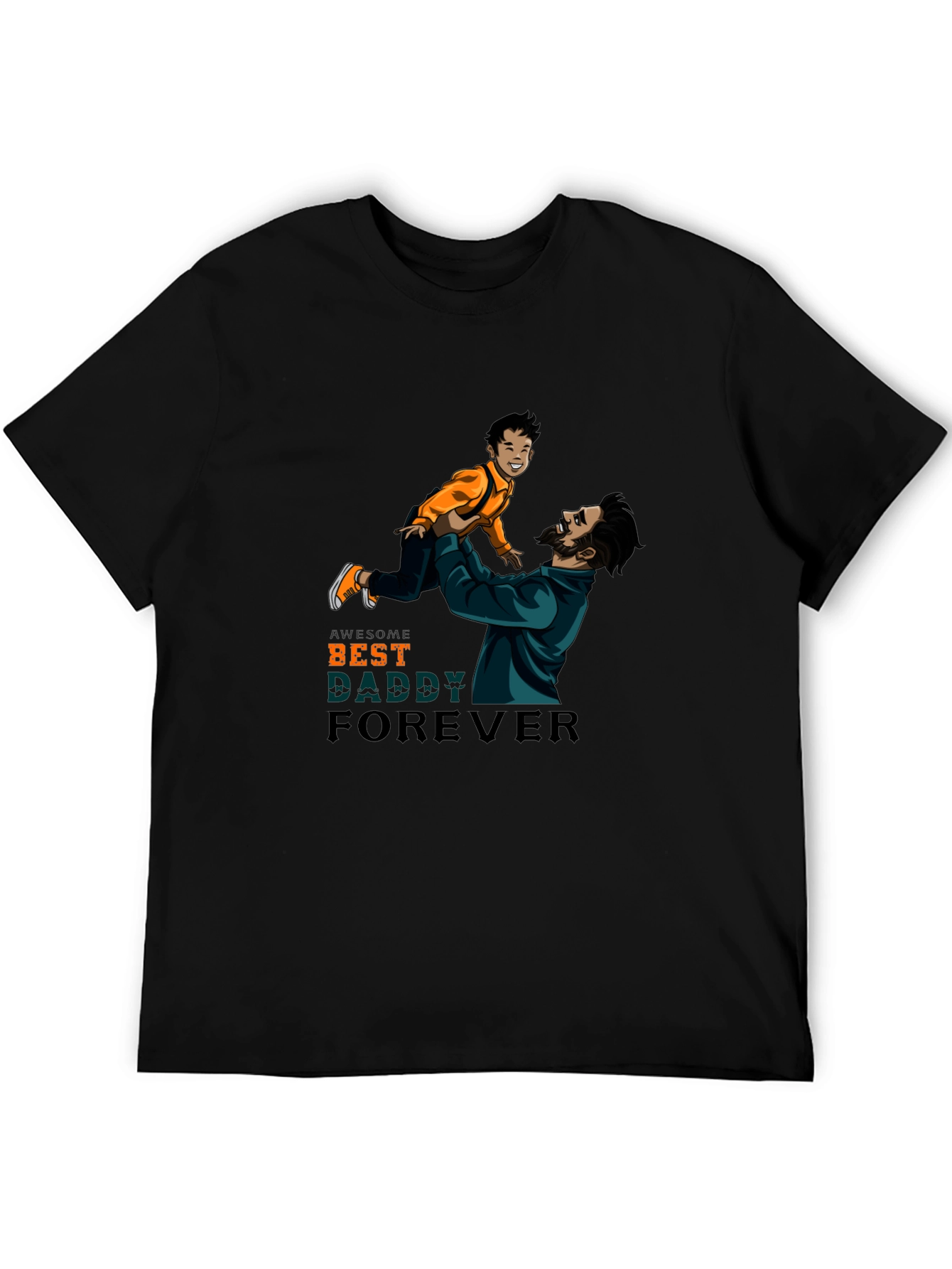Awesome Best Daddy Forever Graphic T-Shirt
