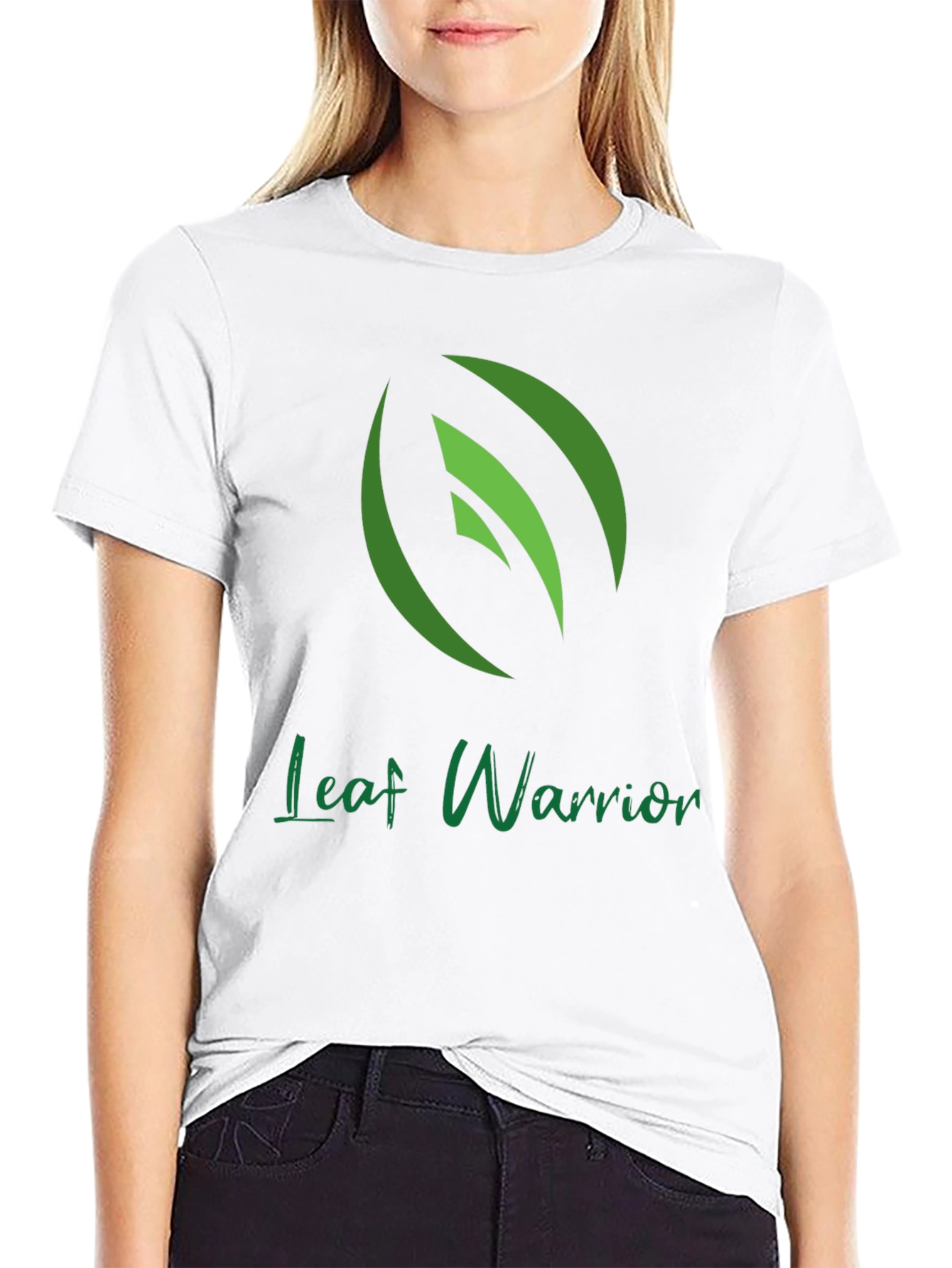Leaf Warrior Graphic Tee - Green Leaf Design