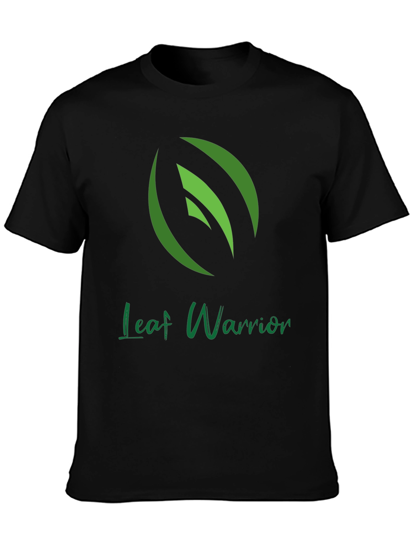 Leaf Warrior Graphic Tee - Green Leaf Design