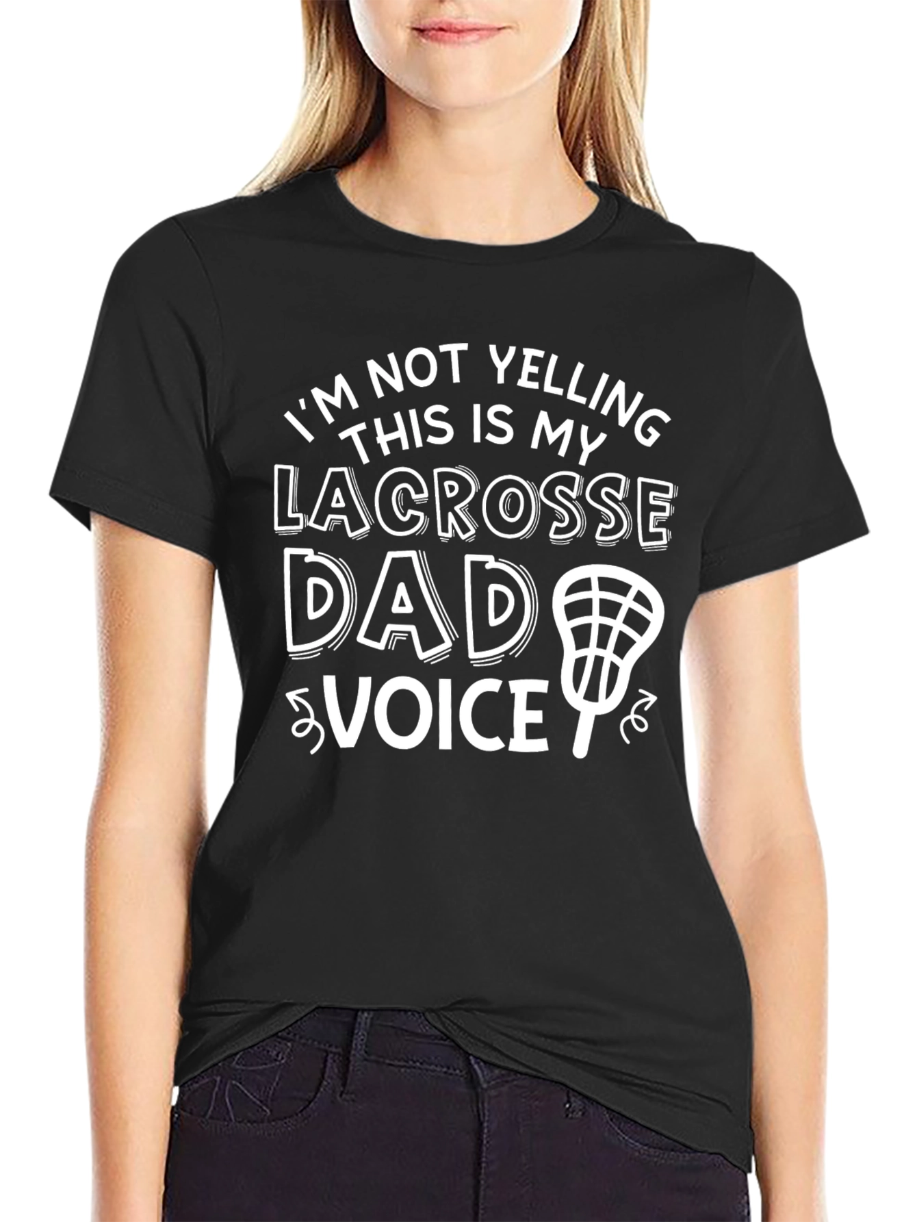 Lacrosse Dad Voice T-Shirt - Novelty Apparel