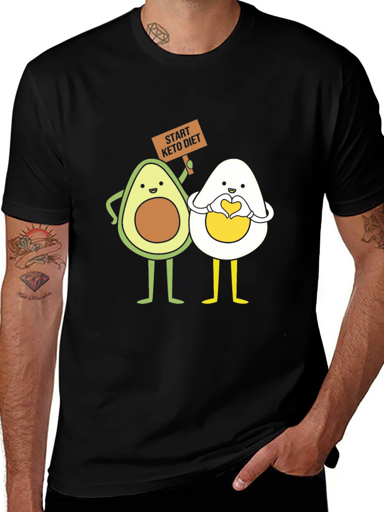 Keto Diet Avocado and Egg T-Shirt