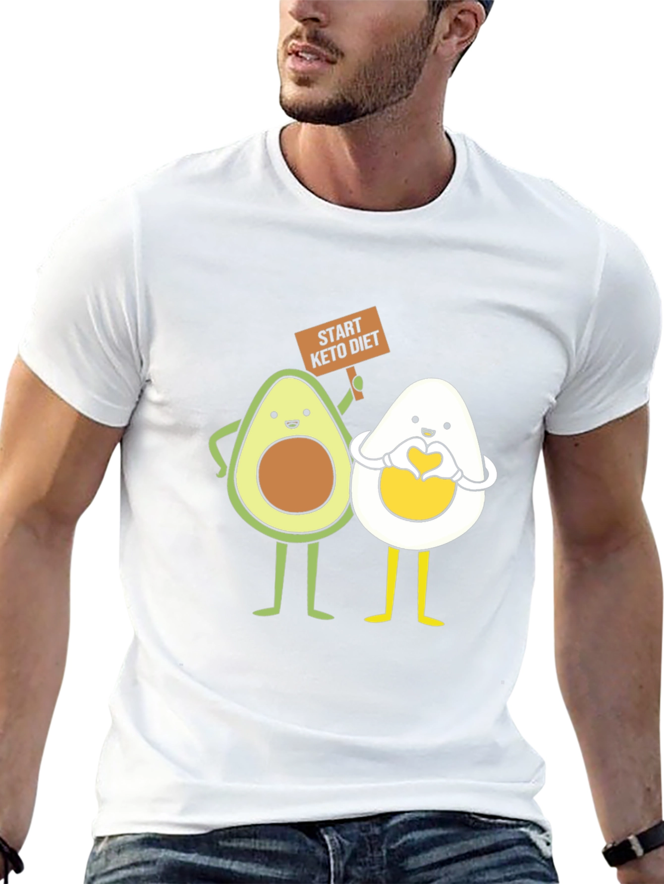 Keto Diet Avocado and Egg T-Shirt