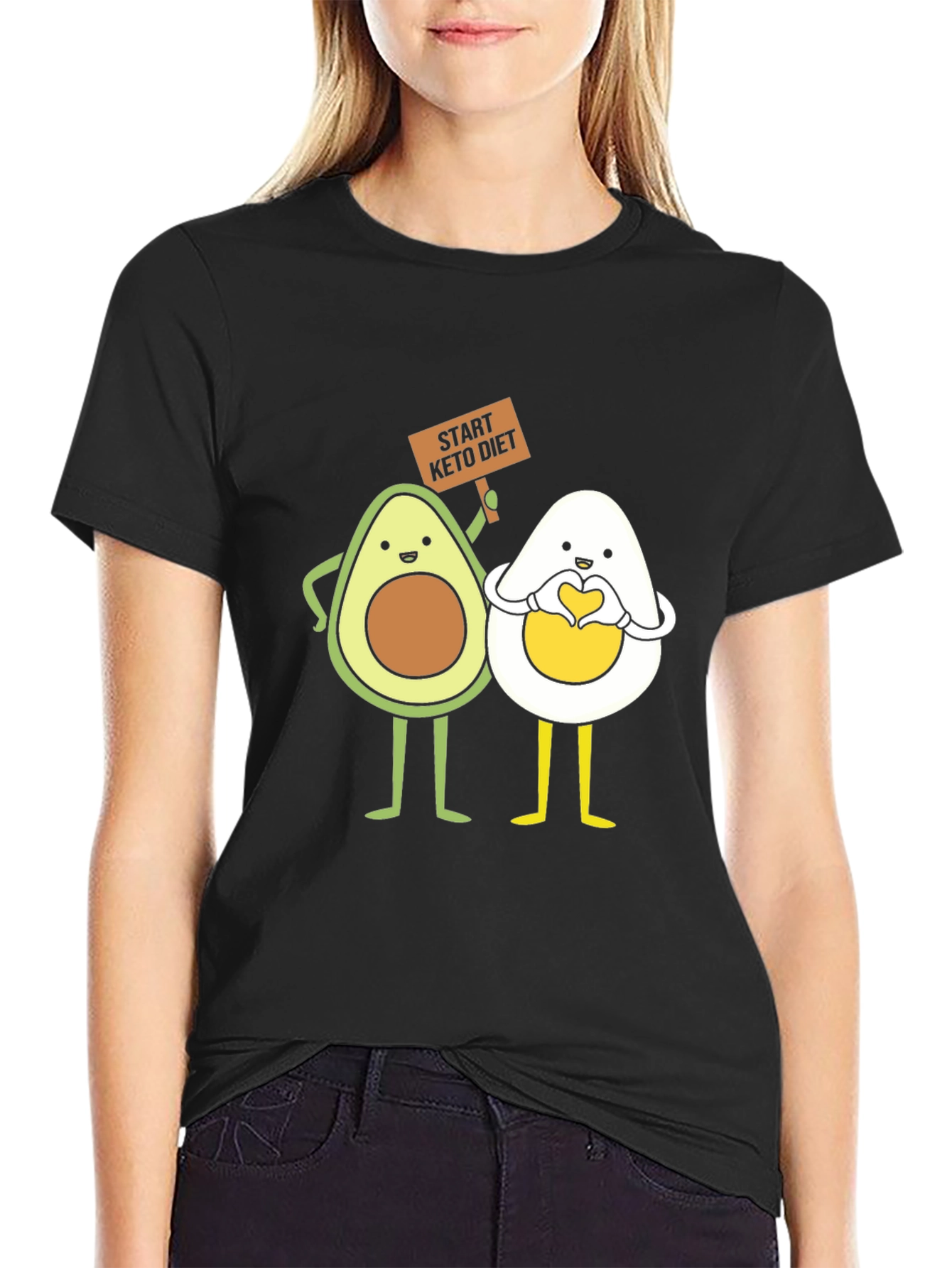 Keto Diet Avocado and Egg T-Shirt