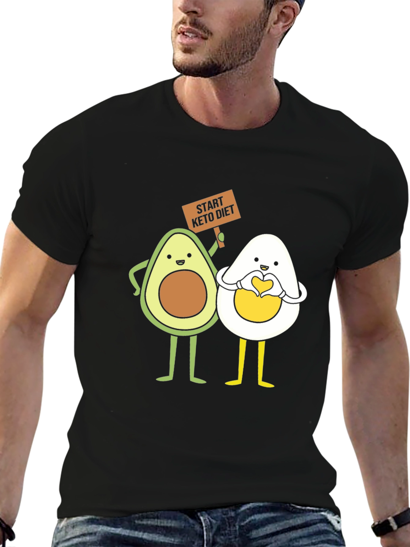 Keto Diet Avocado and Egg T-Shirt