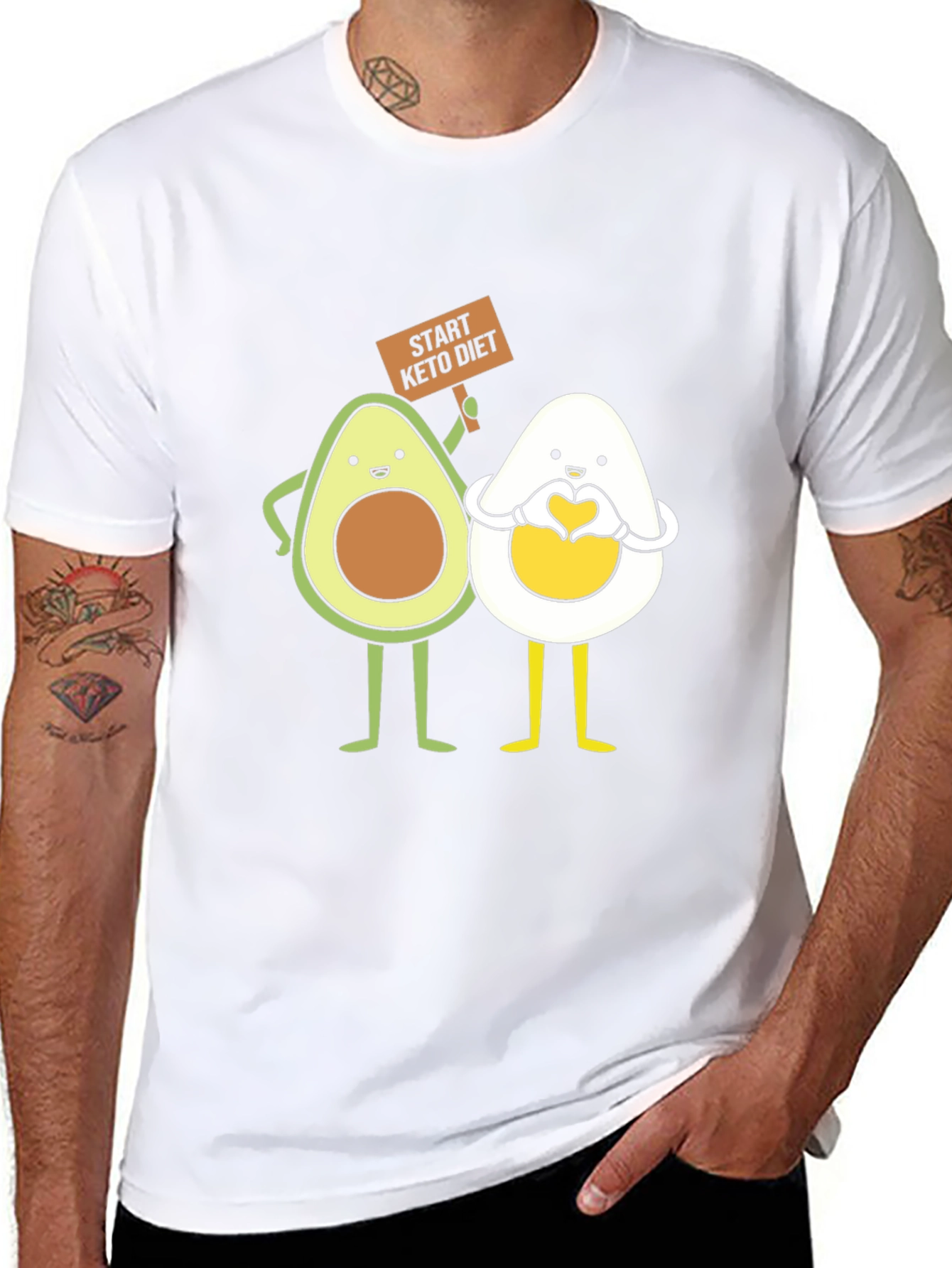 Keto Diet Avocado and Egg T-Shirt