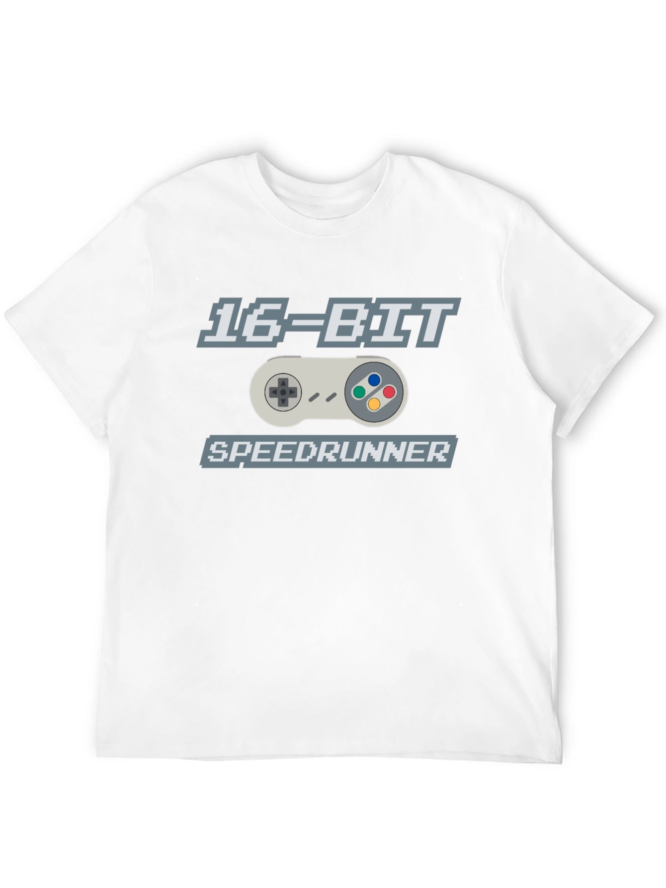 16-Bit Speedrunner Graphic T-Shirt - Retro Gaming Tee