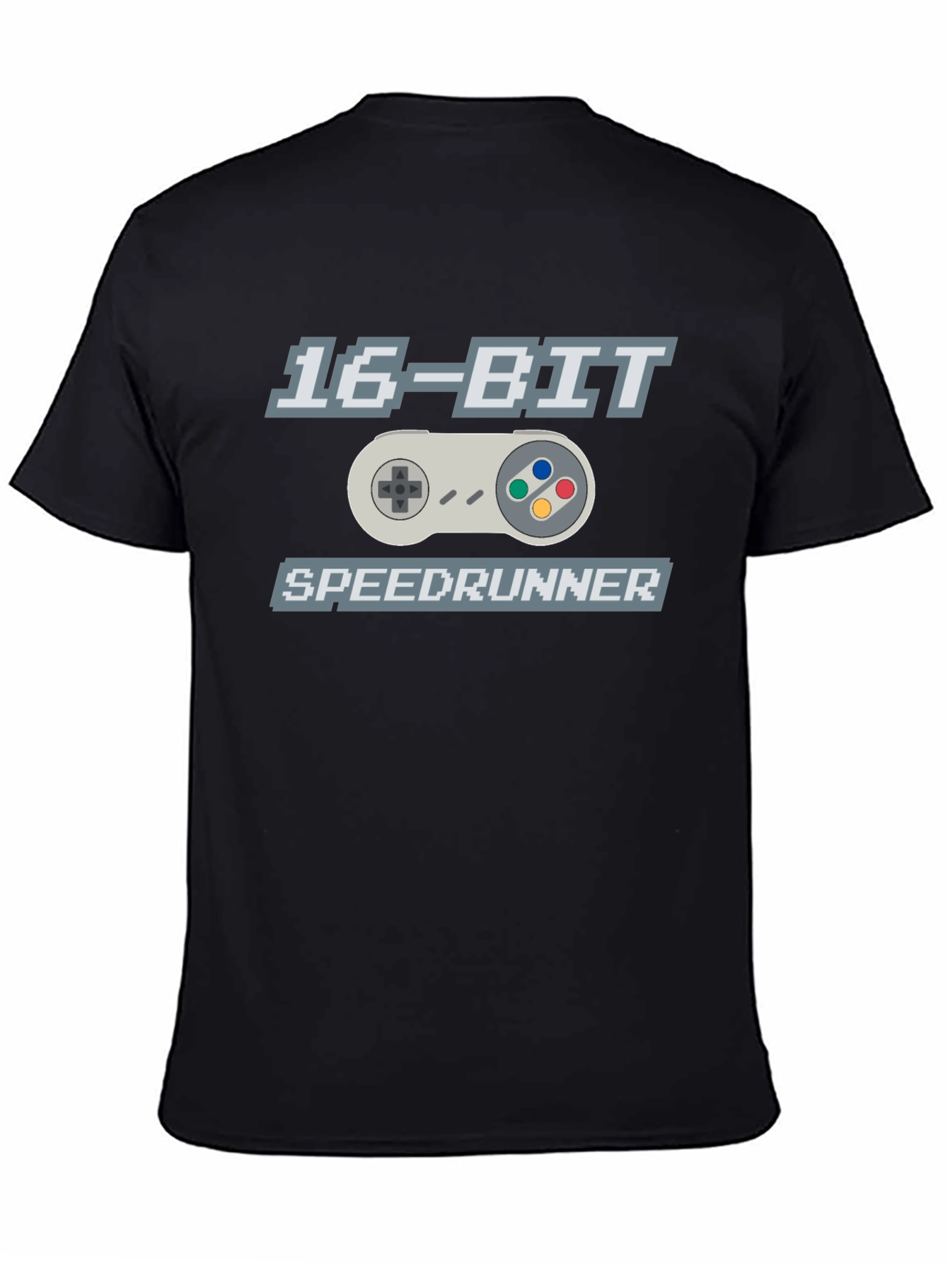 16-Bit Speedrunner Graphic T-Shirt - Retro Gaming Tee