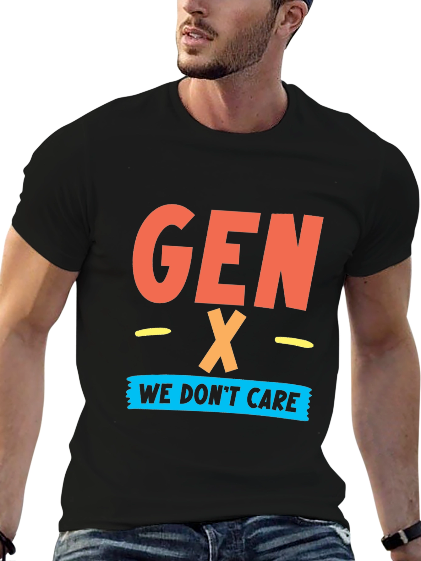 Gen X - We Dont Care Graphic T-Shirt