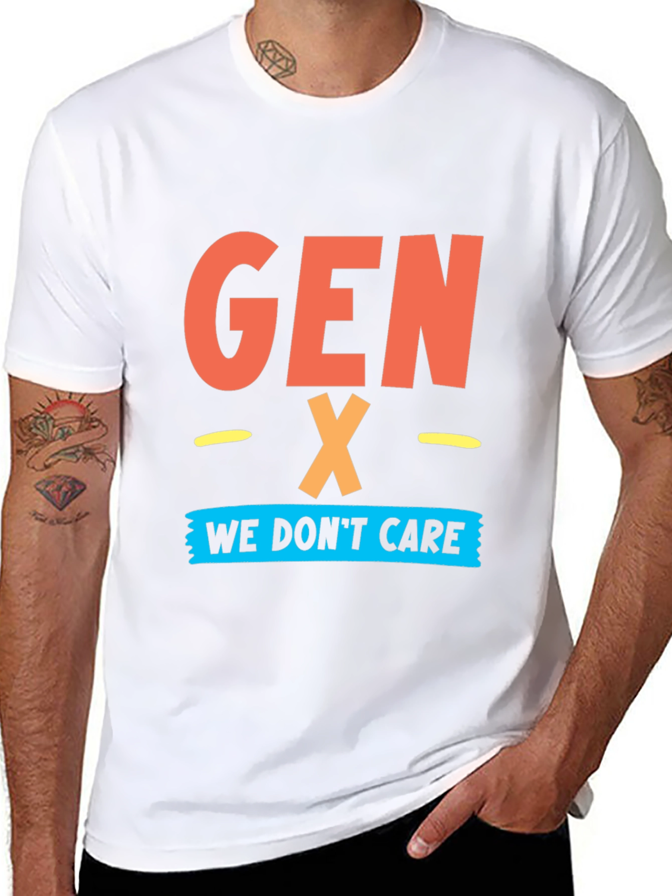 Gen X - We Dont Care Graphic T-Shirt