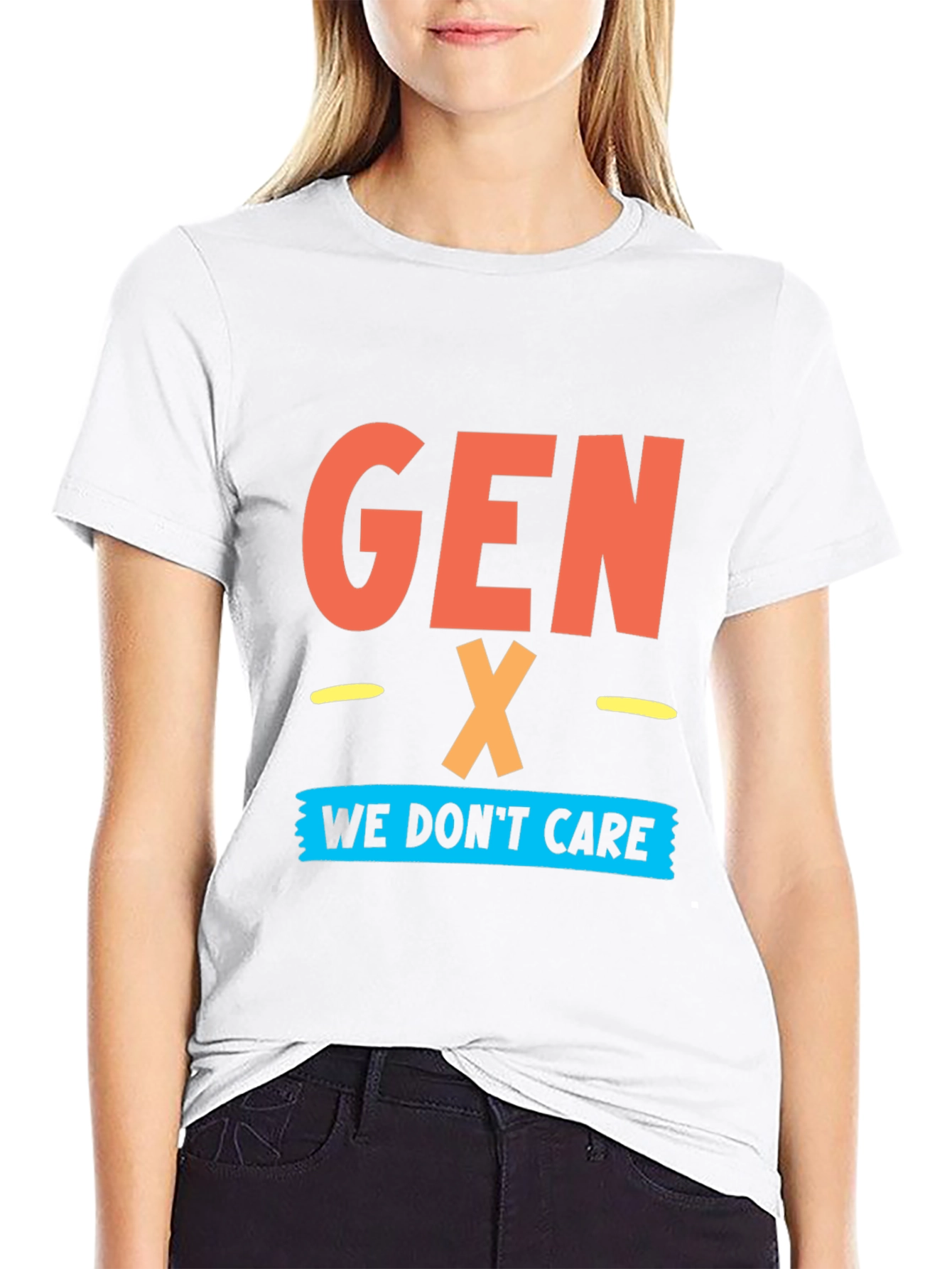 Gen X - We Dont Care Graphic T-Shirt