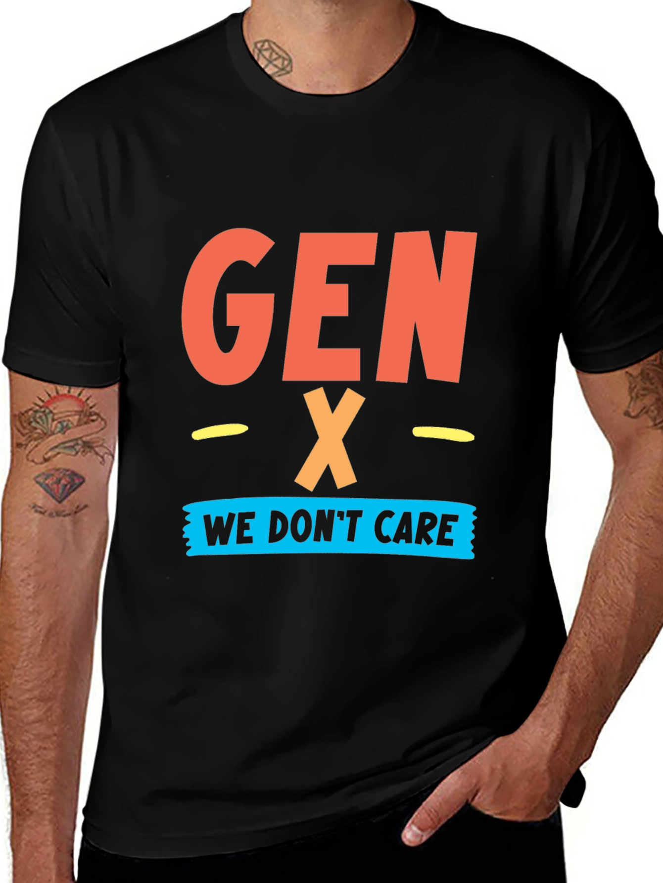 Gen X - We Dont Care Graphic T-Shirt
