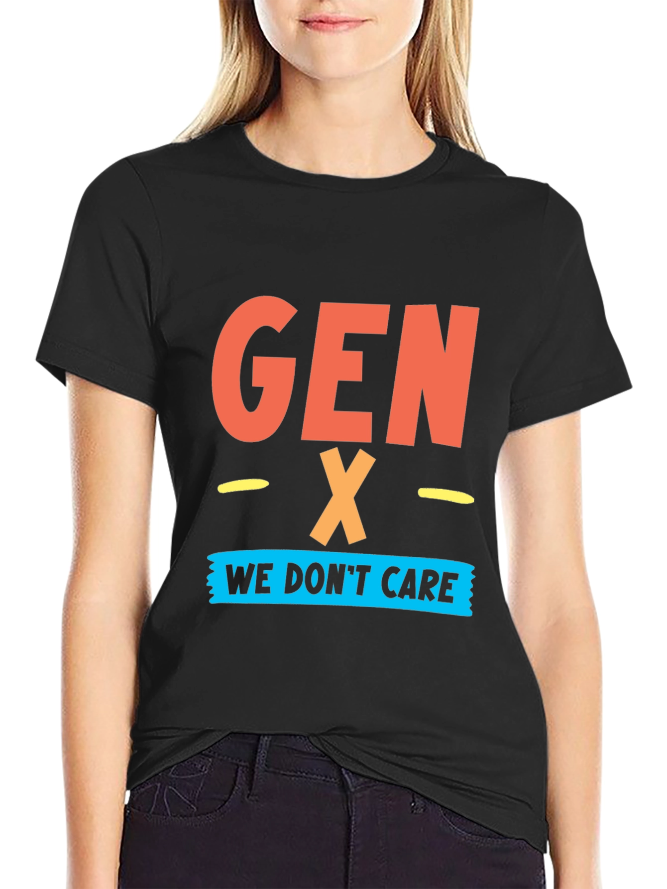 Gen X - We Dont Care Graphic T-Shirt