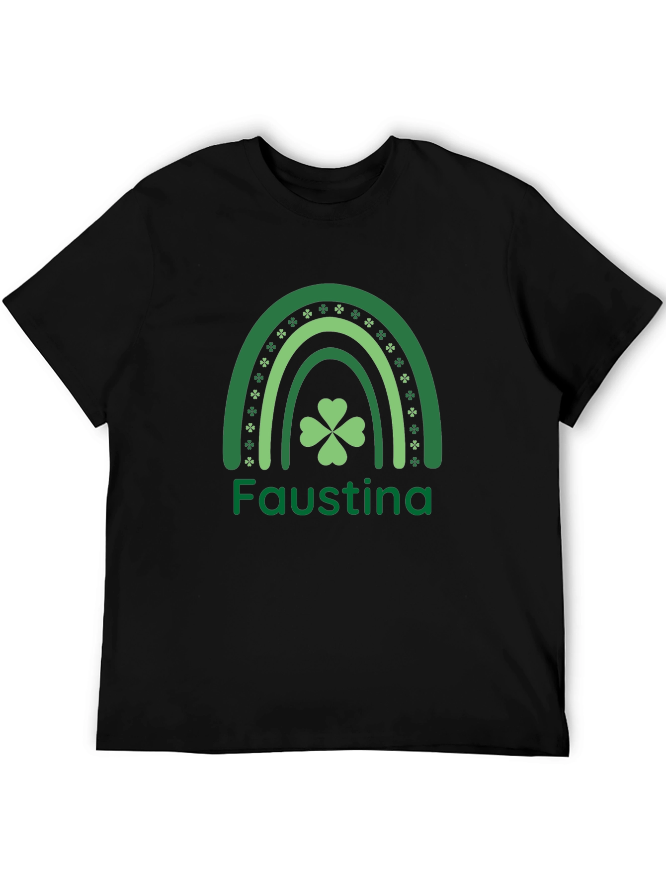 Faustina Shamrock Rainbow St. Patricks Day T-Shirt