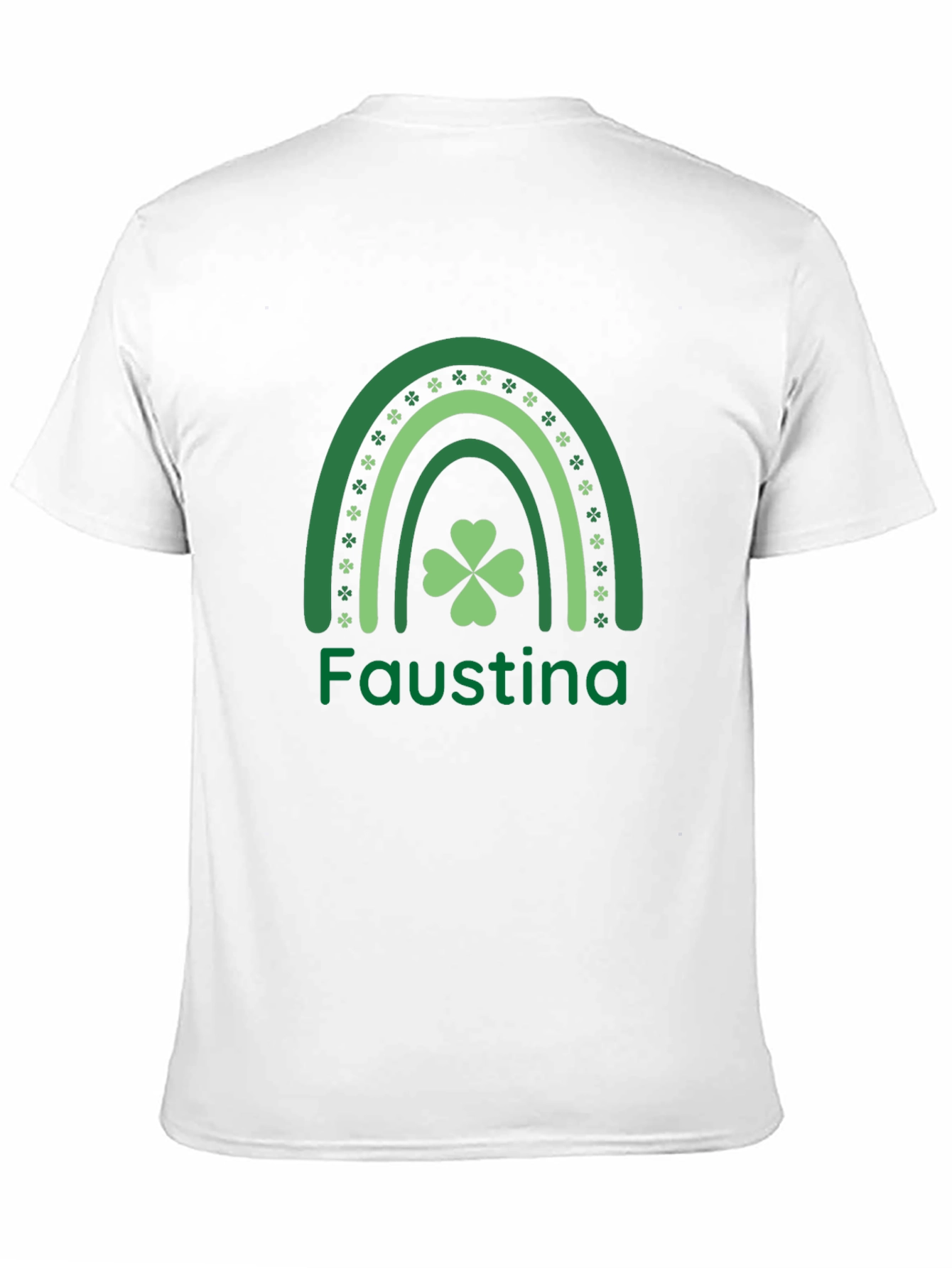 Faustina Shamrock Rainbow St. Patricks Day T-Shirt